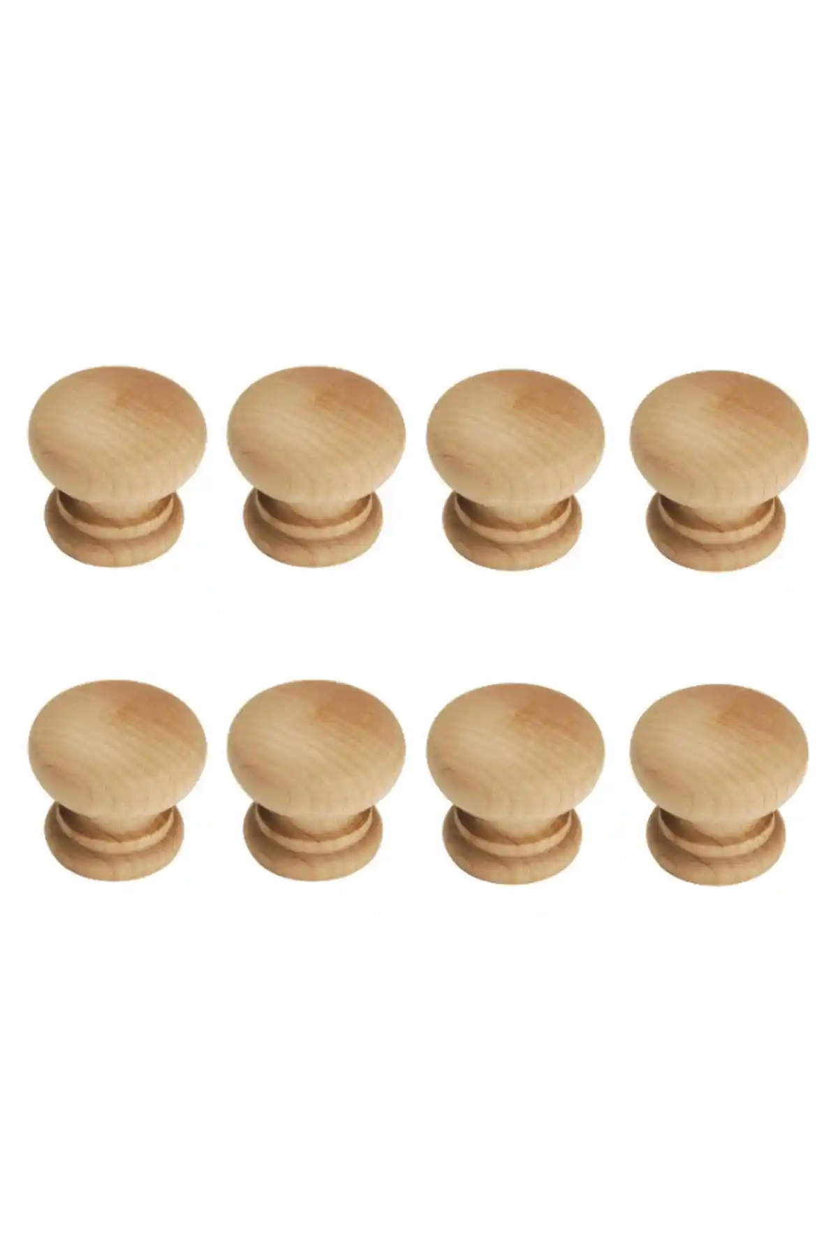 Kralkulp 8'li Doğal Ahşap Mobilya Kulp Seti Modern ve Dayanıklı Tasarım