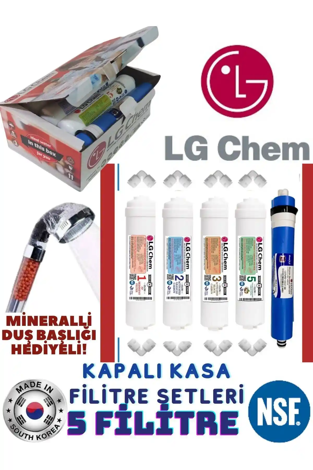 LG Chem 5 Filtreli Su Arıtma Seti Sağlıklı ve Temiz Su İçin Pratik Çözüm