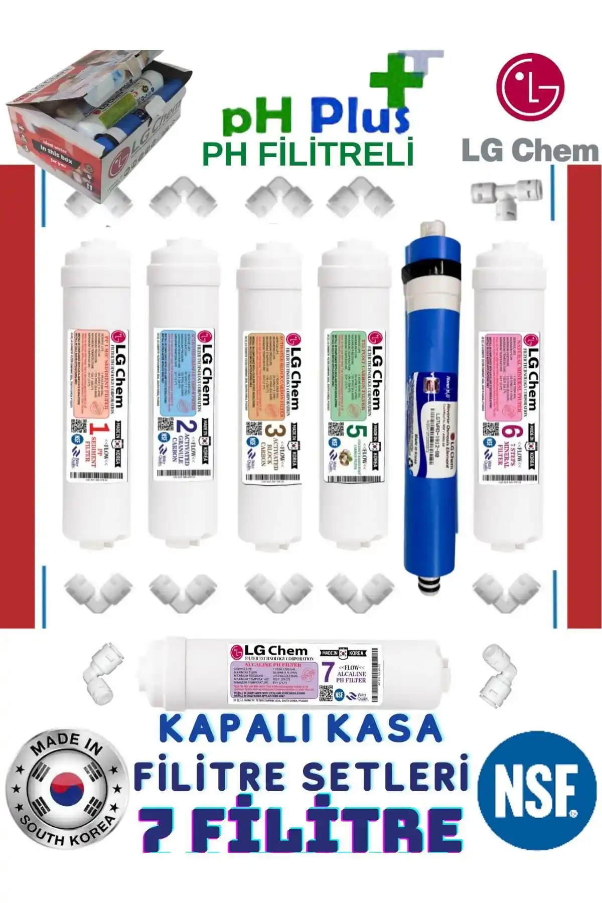 LG Chem 7'li Filtre Kümesi ile Su Kalitenizi Artırın ve Sağlıklı İçim Deneyimi Yaşayın