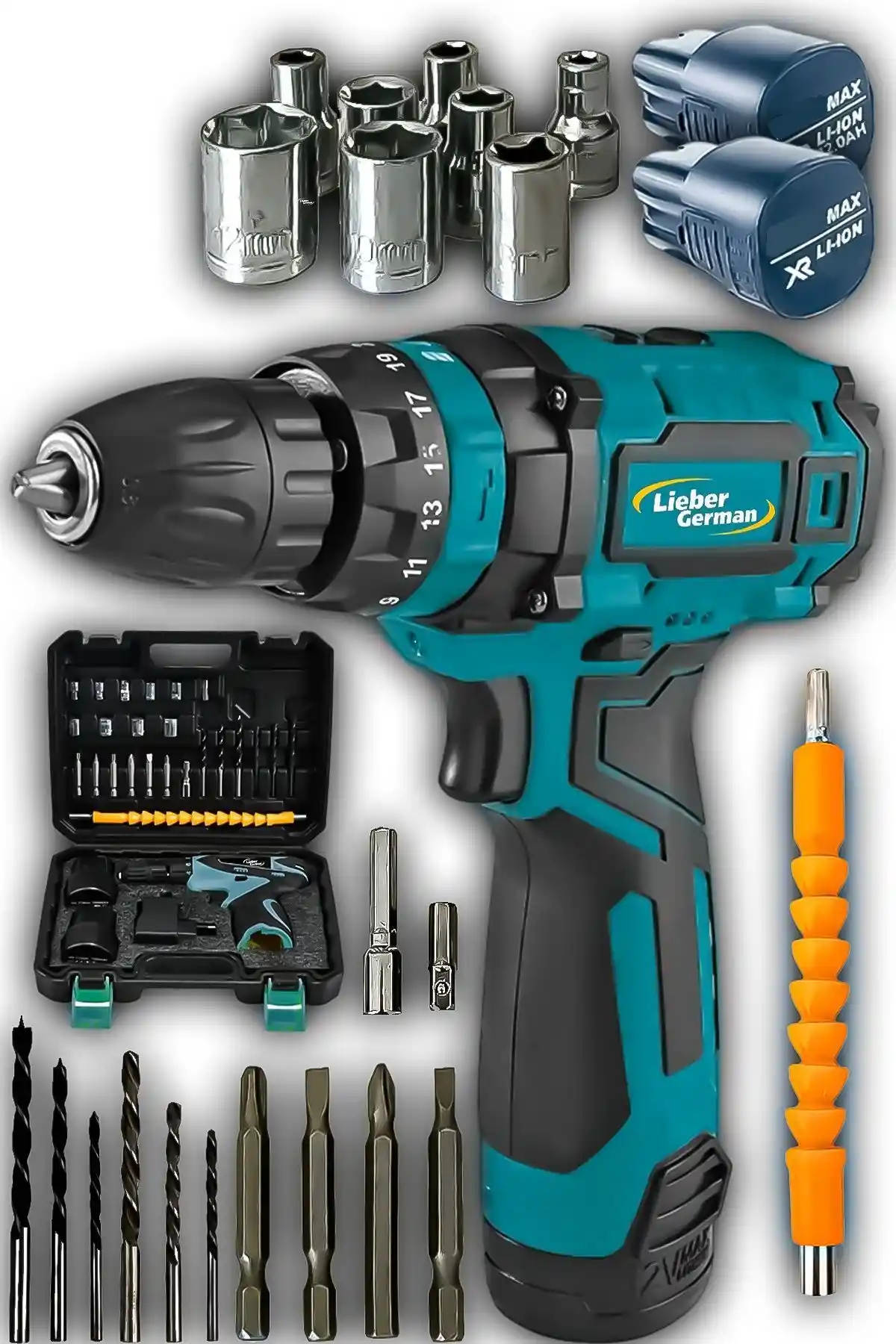 Lieber German 12 Volt Akülü Matkap: Güçlü Performans ve Ergonomik Tasarım