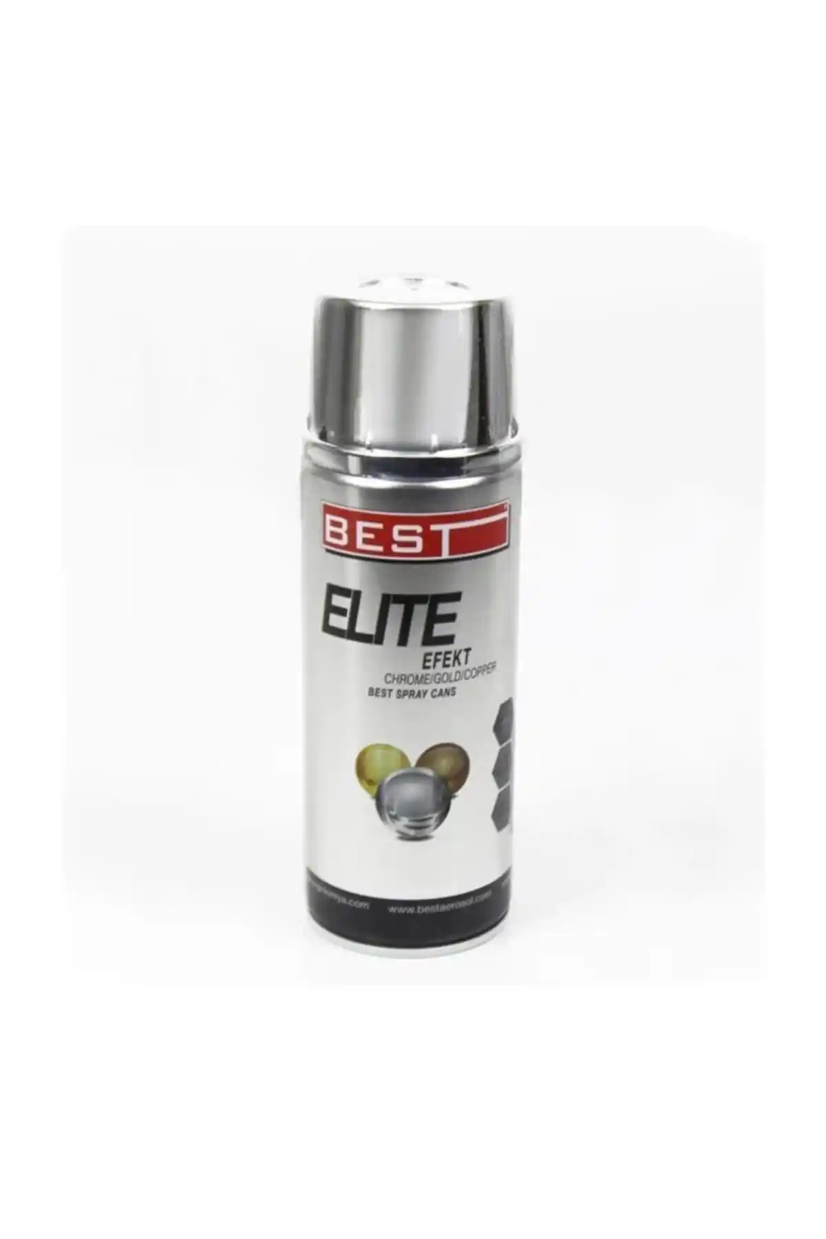 Lisinya202 Best Elite Krom Efekt Sprey Boya 400 ml: Metal ve Dekorasyon Uygulamaları İçin Kaliteli Çözüm