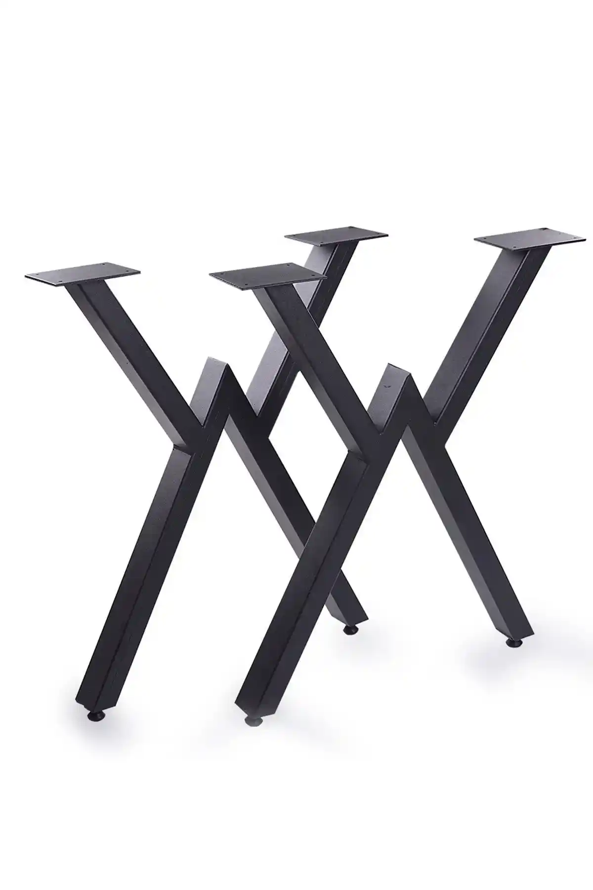 Metal Masa Ayağı Siyah Renkli Dayanıklı ve Kolay Montajlı Modern Tasarım