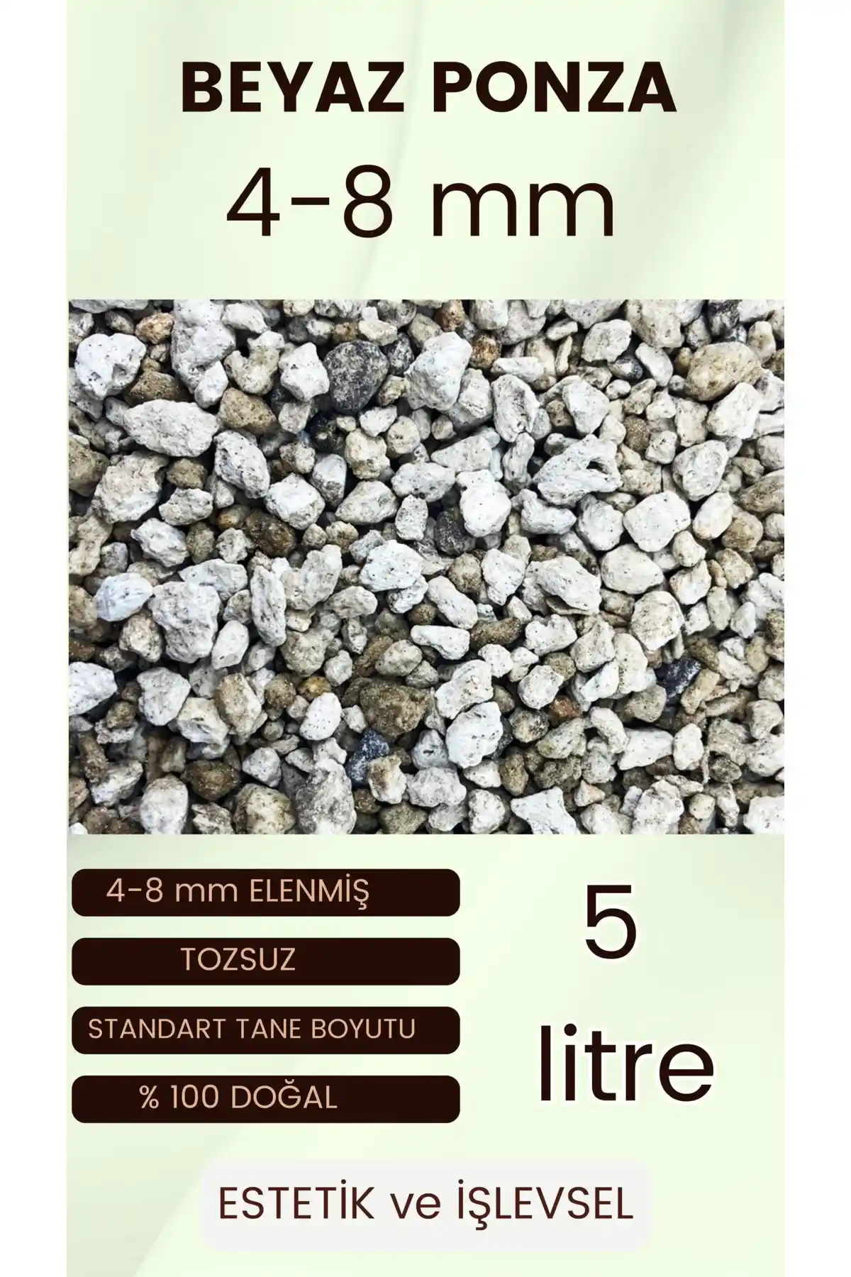 MF Botanik 4-8 mm Ponza Taşı: Doğal ve Çok Yönlü Bahçe Malzemesi Değerlendirmesi