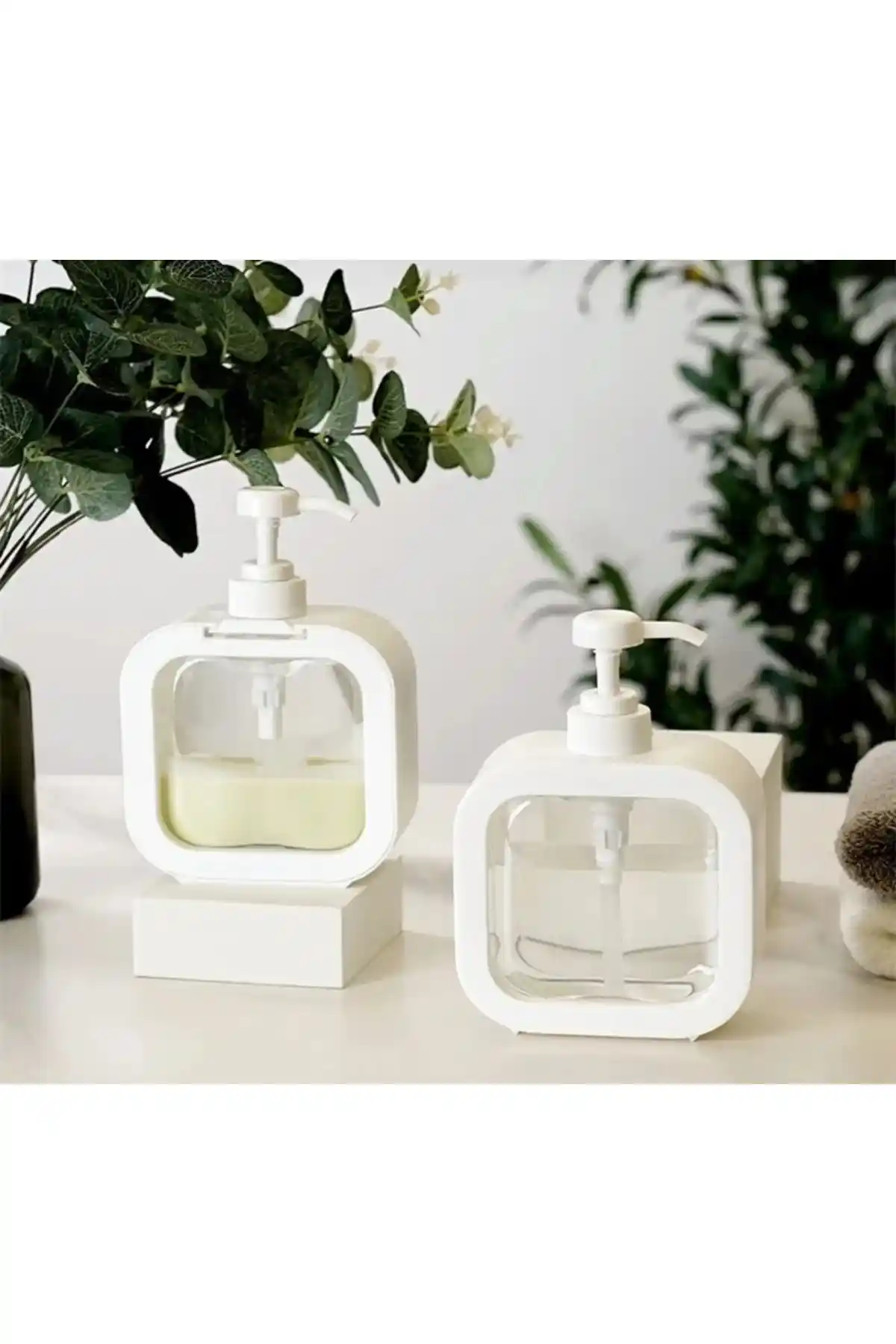 Mimoza Park Tezgah Üstü Sabunluk Karşılaştırması 400 ml ve 500 ml Modelleri