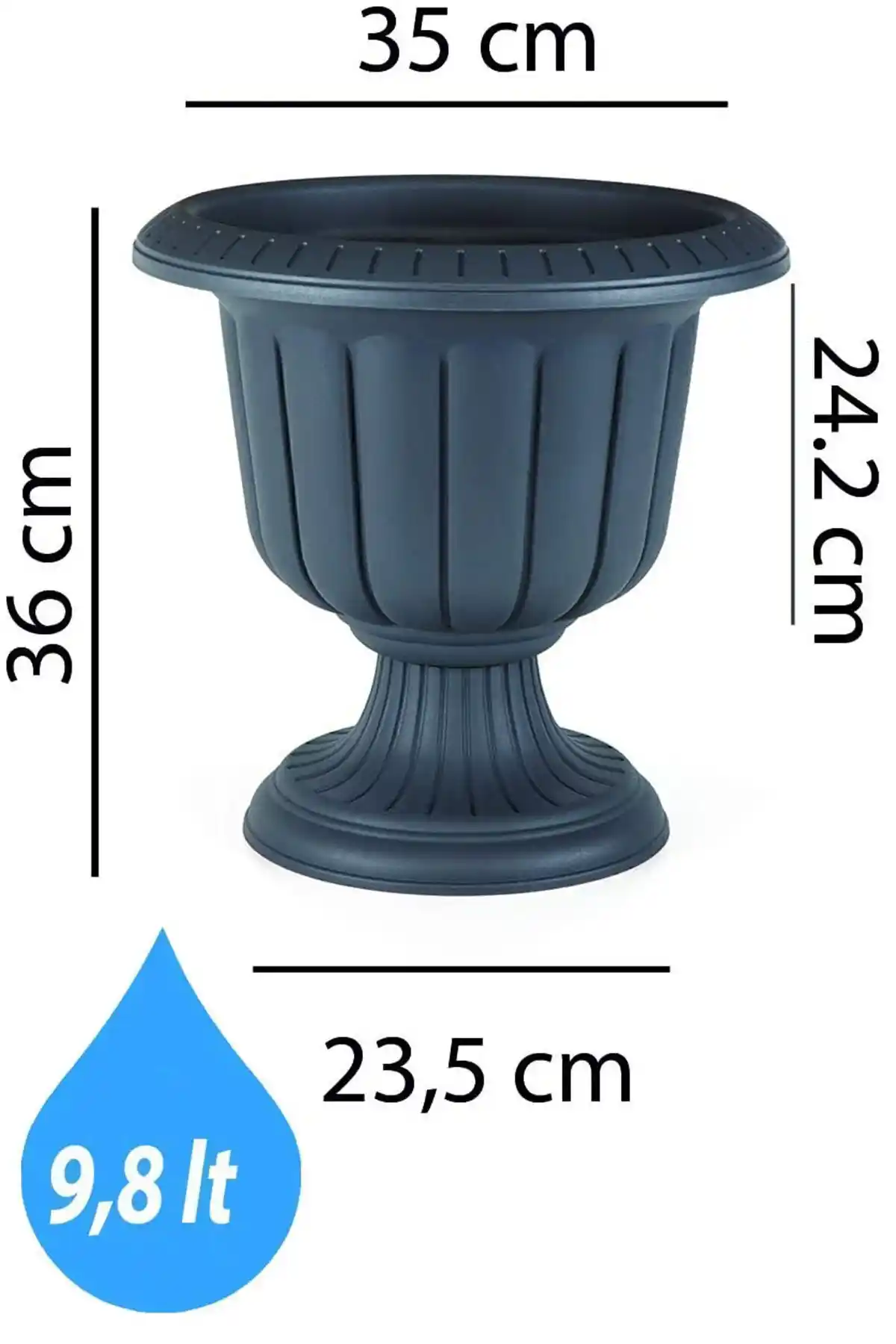 Modern Dekorasyon İçin Şık ve Dayanıklı Kapı Önü Saksısı Serinova Ucuzzavm