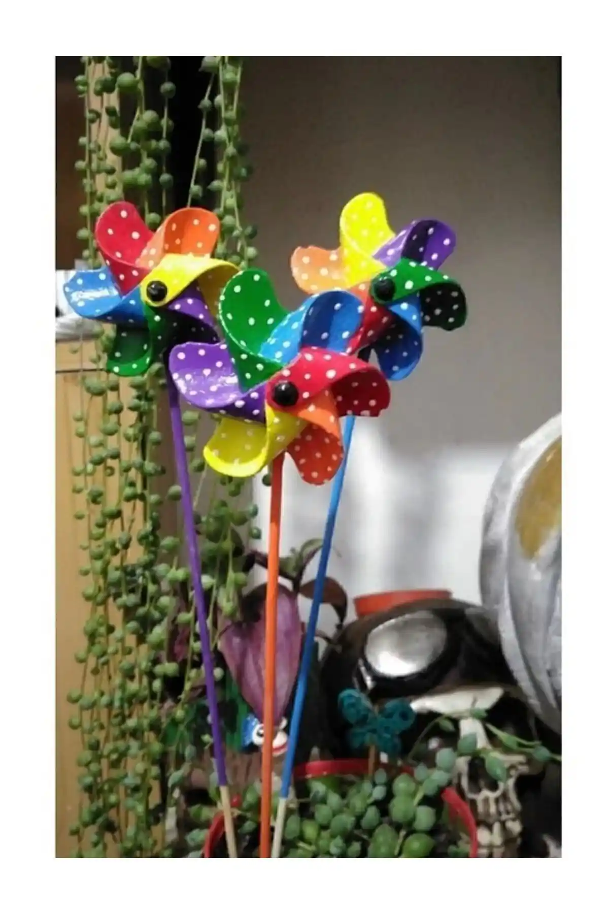 Modern Rüzgar Gülü Saksı Süsleri ile Bahçe ve Balkon Dekorasyonunuza Şıklık Katın