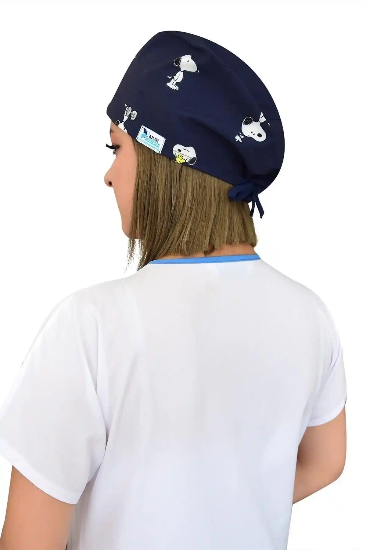 Nur Ortopedi Unisex Lacivert Cerrahi Bonesi Sağlık Profesyonelleri İçin Uygun