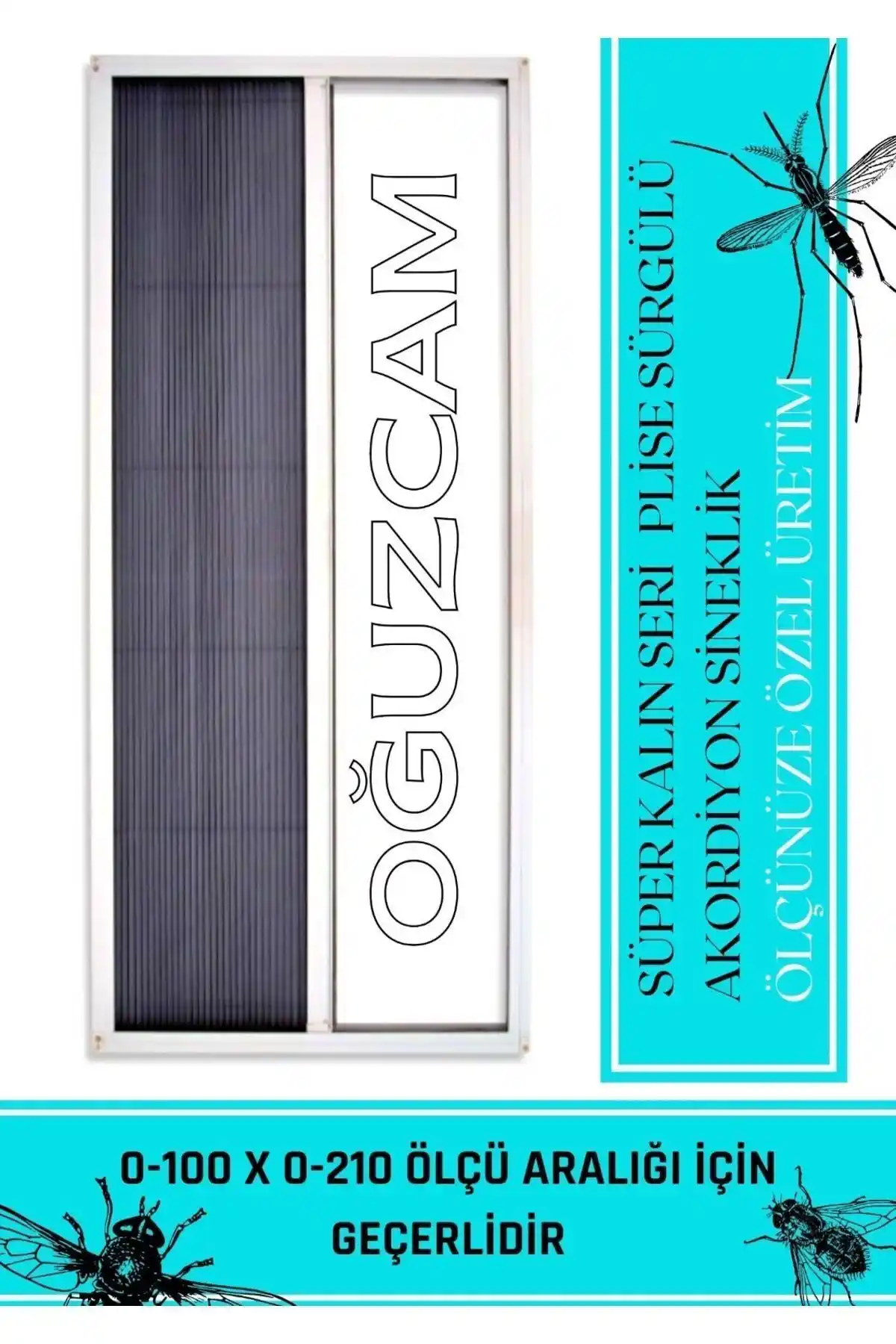 OğuzCam Plise Pileli Sürgülü Akordiyon Kapı Sinekliği: Dayanıklı ve Estetik Çözüm