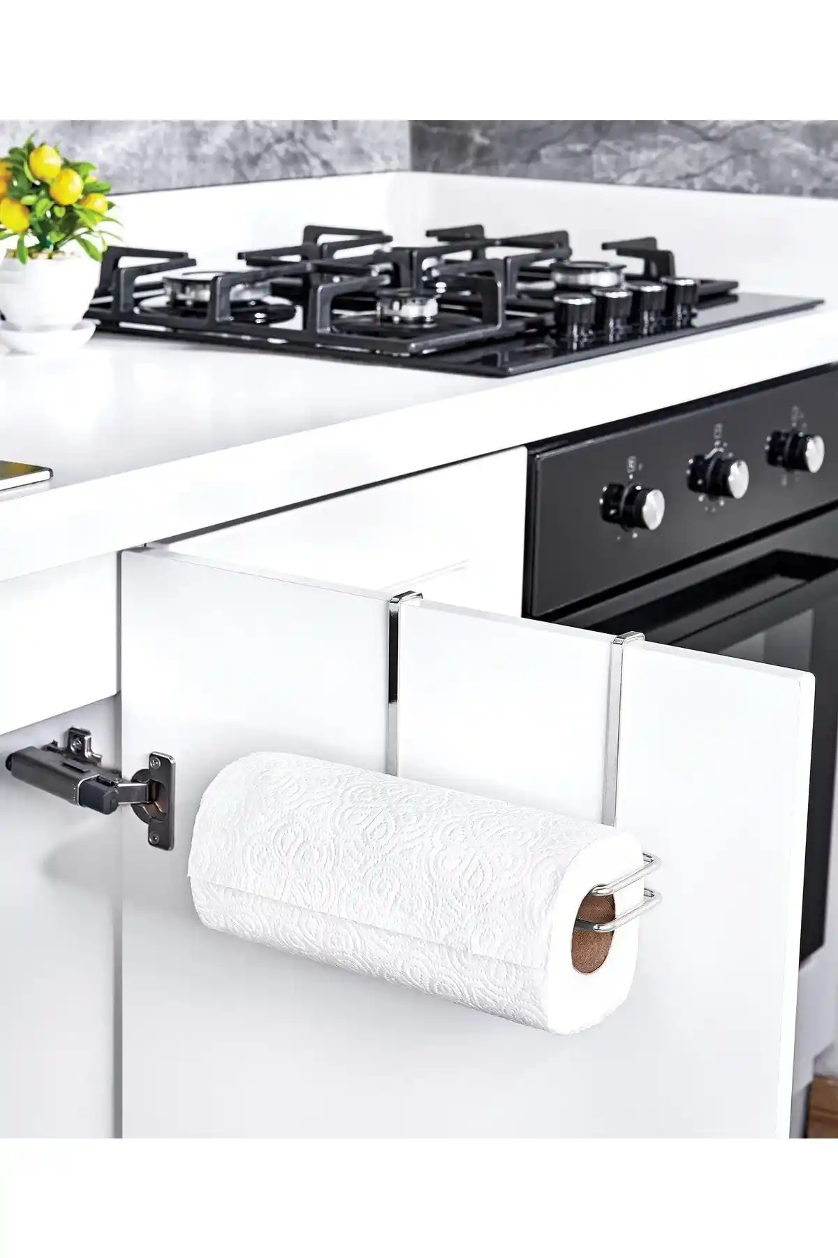 Okyanus Home Krom Askılı Kağıt Havluluk Modern ve Dayanıklı Tasarımıyla Ev ve Ofis İçin