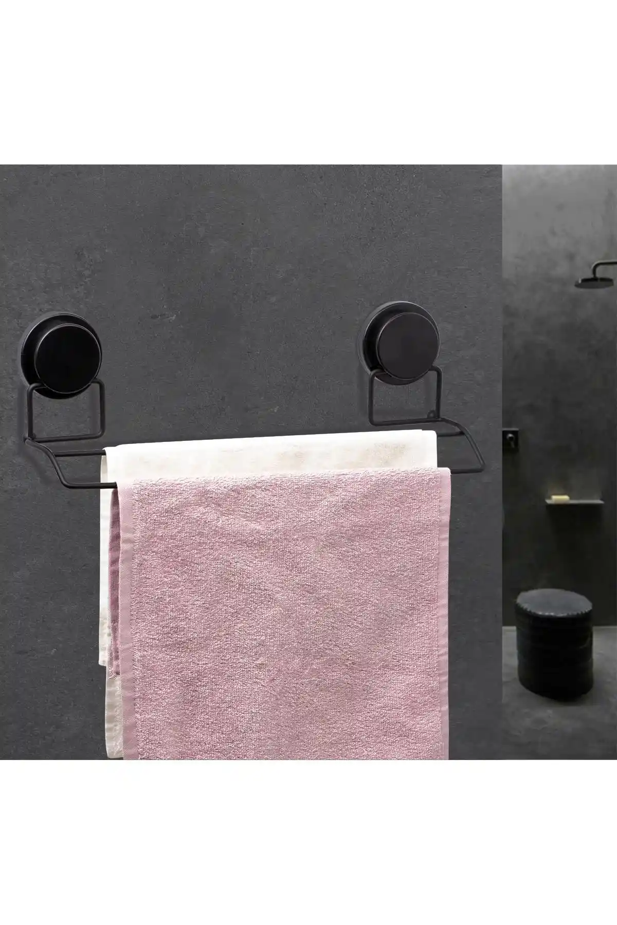 Okyanus Home Magic Fix Siyah Uzun Havluluk: Kolay Montajlı Modern Dekoratif Çözüm