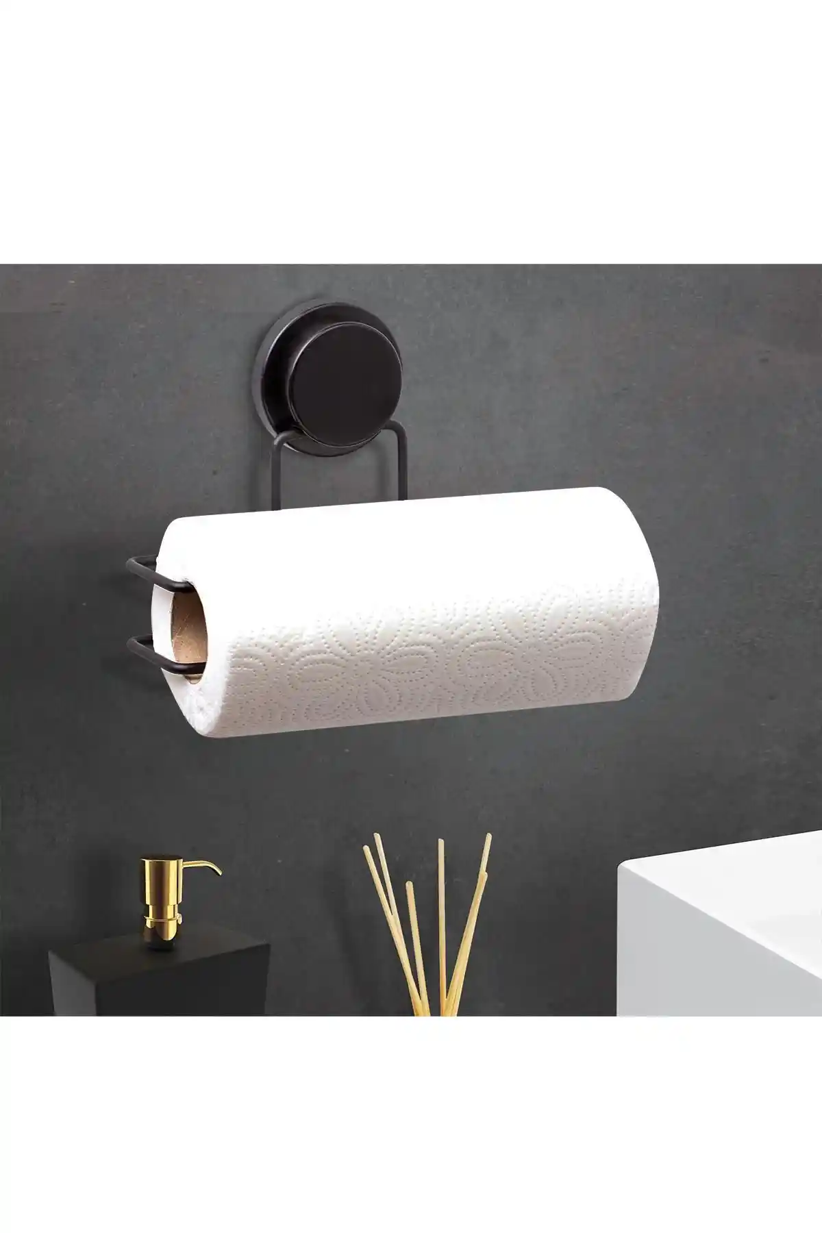 Okyanus Home Siyah Kağıt Havluluk: Modern ve Pratik Duvara Montaj Çözümü