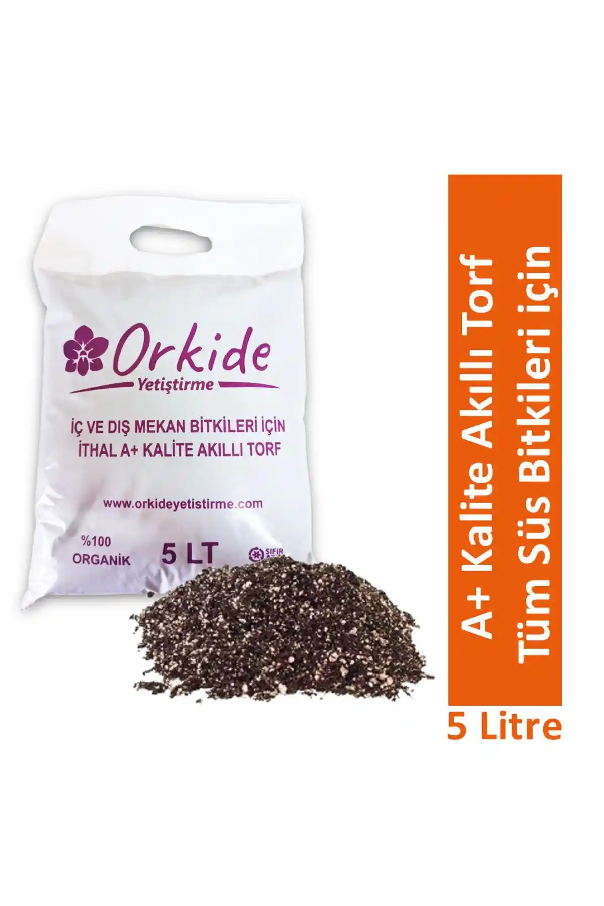 Orkide ve Süs Bitkileri İçin İthal A+ Kalite Akıllı Torf 5 Litre ile Sağlıklı Yetiştirme
