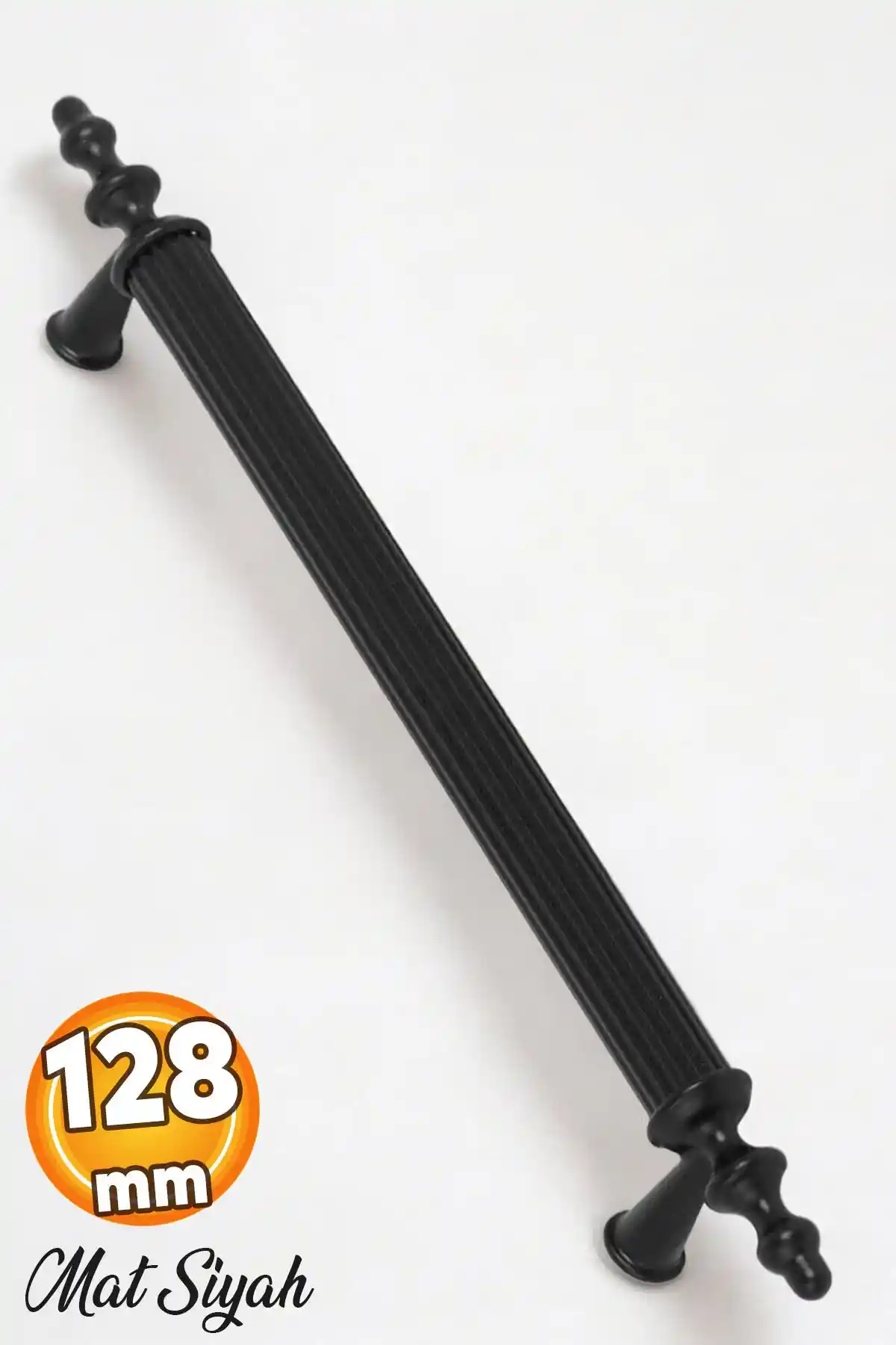 Ovacık 128 mm Mat Siyah Metal Mobilya Kulpu Dayanıklı ve Şık Tasarım