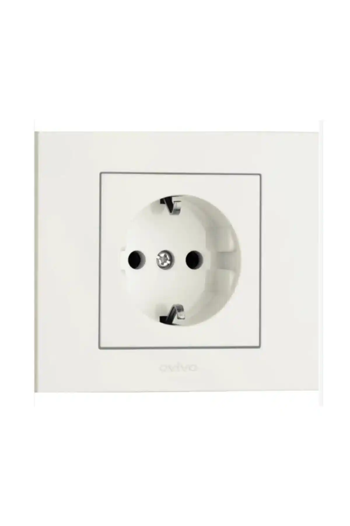 OVİVO Grano Beyaz Topraklı Priz Çerçevesi: Güvenli ve Estetik Elektrik Çözümleri