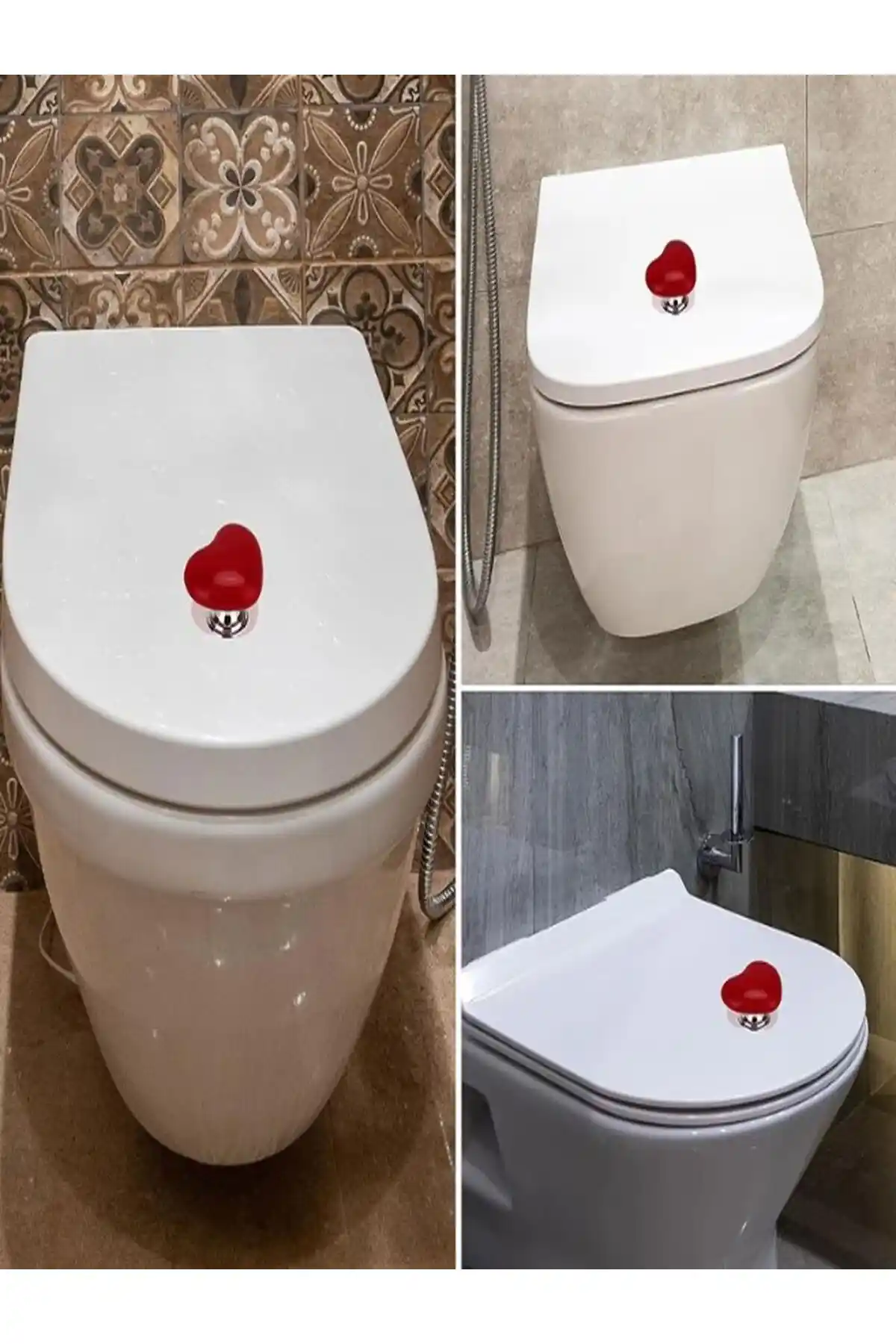 Özasya AVM Kalp Tasarımlı Klozet Kapağı Kulbu ve Çok Amaçlı Kullanım Özellikleri