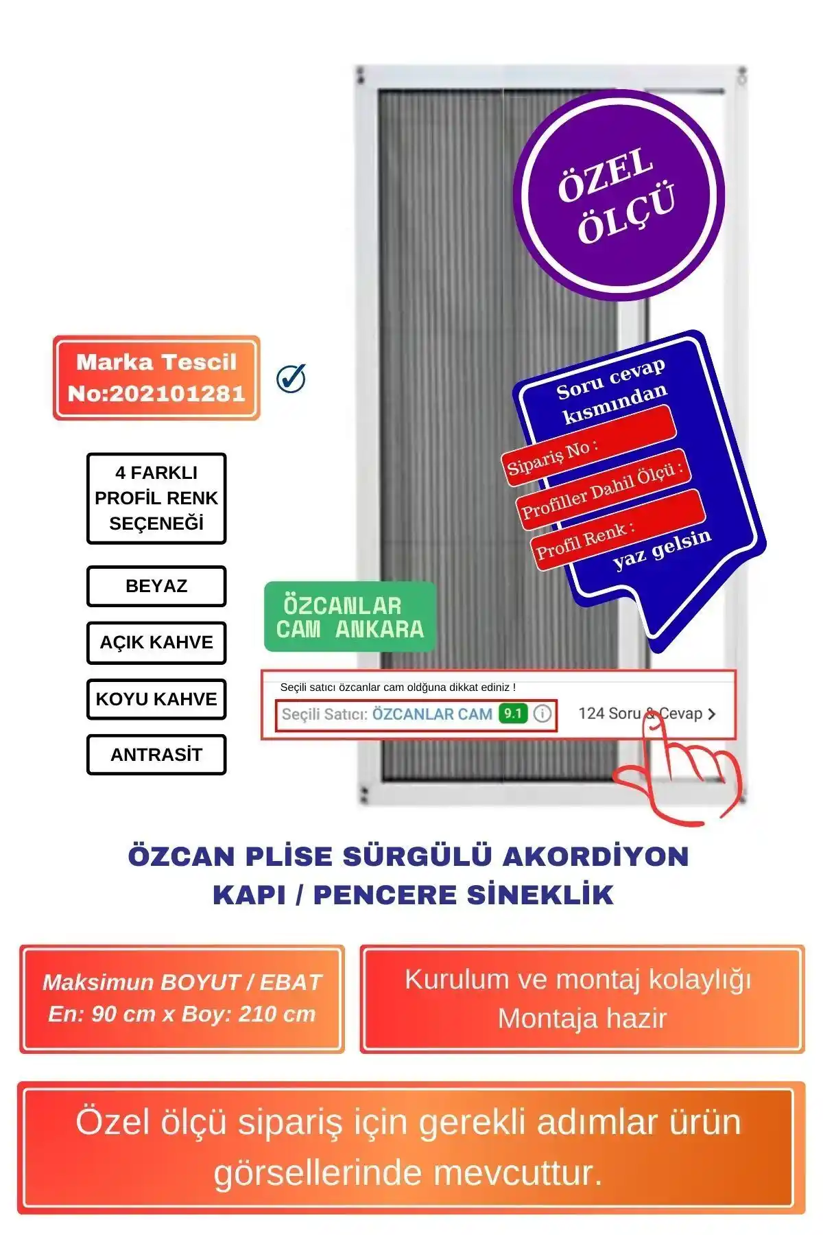 Özcan Plise Pileli Sineklik: Dayanıklı, Estetik ve Kolay Kullanım İçin Uygun Çözüm