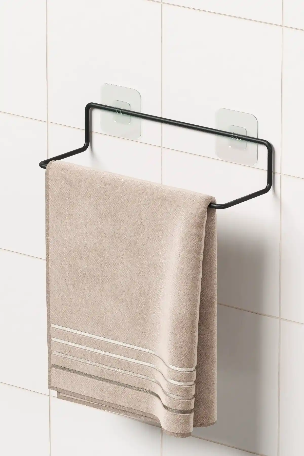 Paslanmaz Çelik Minimalist Havlu Askılığı, Kolay Montaj ve Uzun Ömürlü Kullanım İmkanıyla