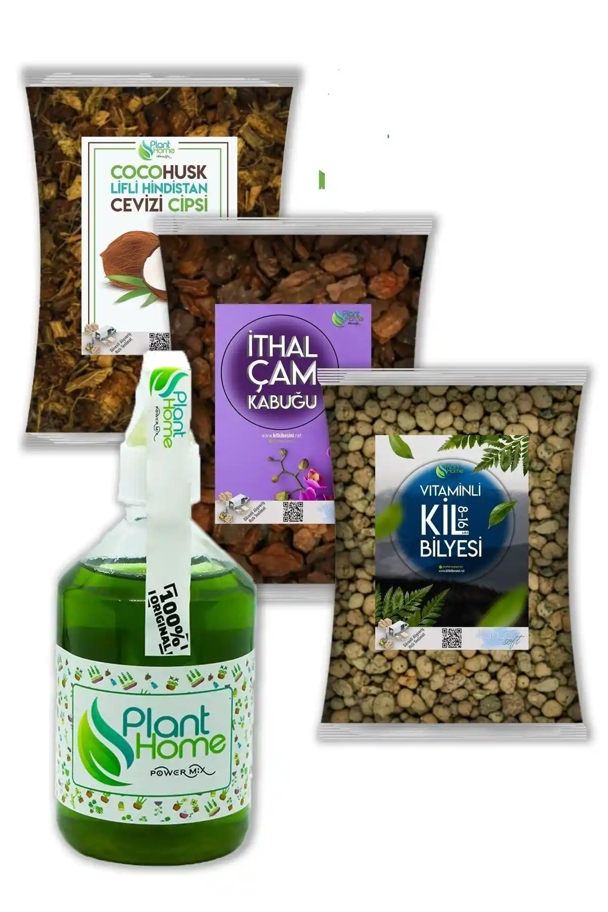 PlantHome PowerMix Orkide Bakım Seti Doğal İçeriklerle Kök Gelişimini Destekler