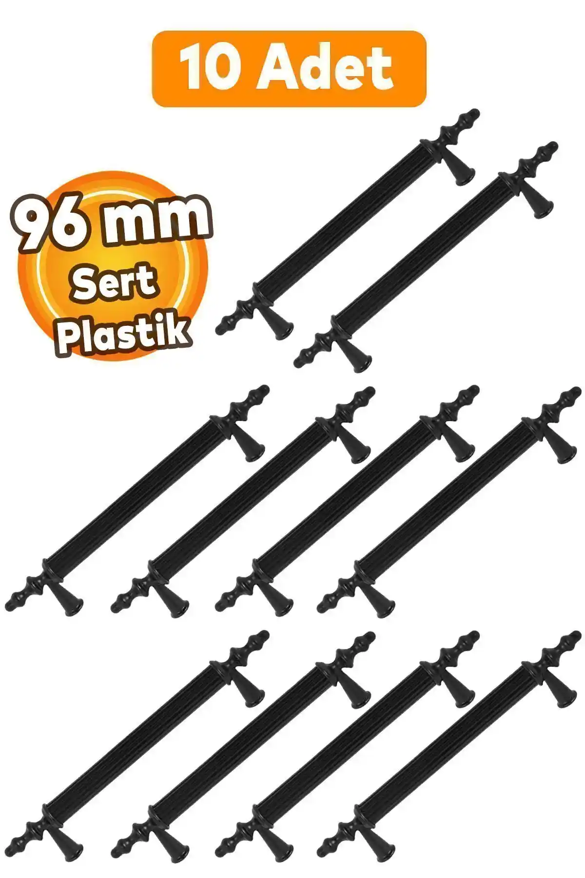 Polavit 96 mm Siyah Mobilya Kulpu - Dayanıklı ve Estetik Tasarım