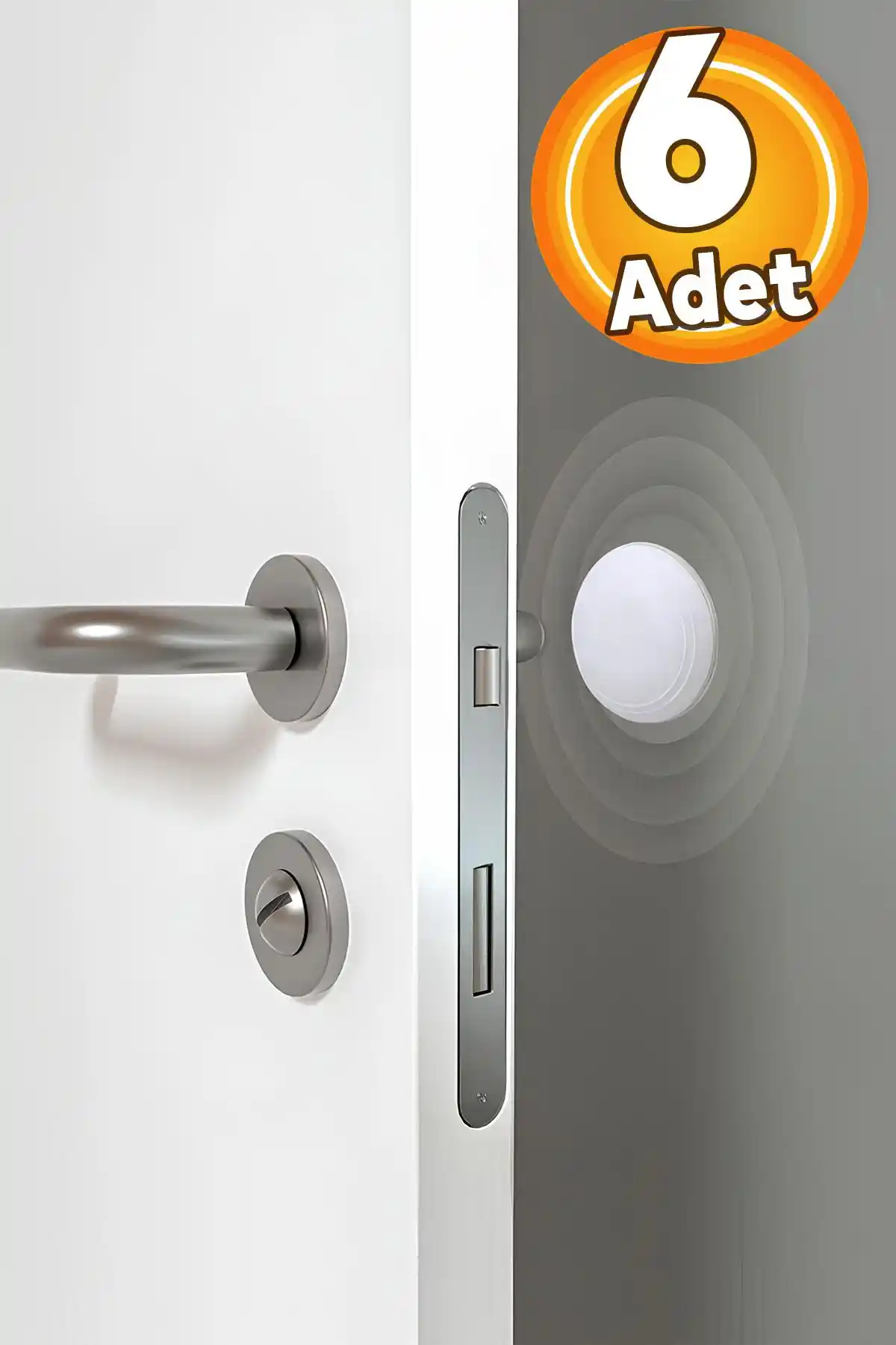 Pratik ve Güçlü Yapışkanlı Kapı Kolu Stoperi - Dayanıklı ve Estetik Kullanım İçin