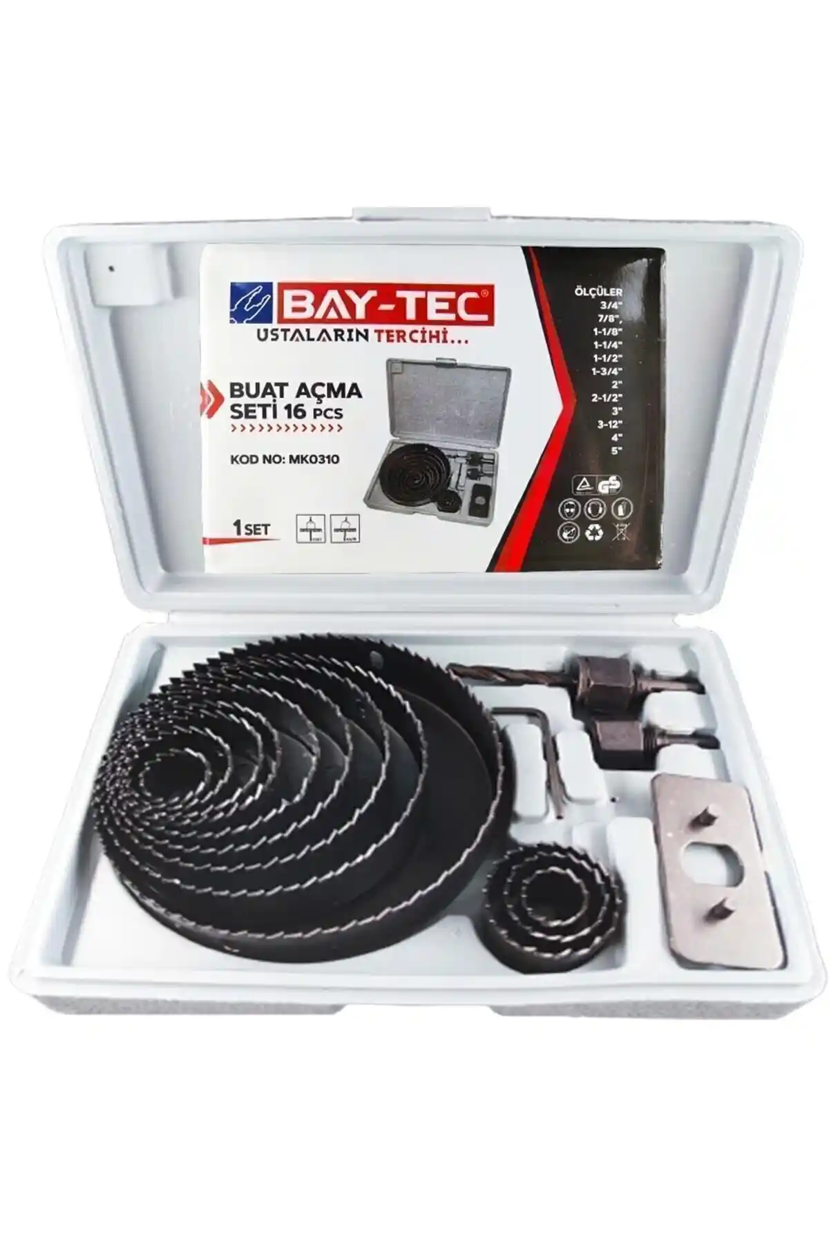 Profesyonel 16 Parça Panç Seti İnşaat ve Tadilat İşleri İçin Çok Yönlü Çözüm