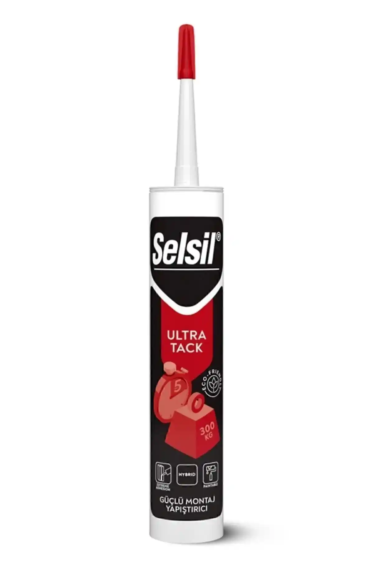 Selsil 290ml Ultra Tack Korniş Yapıştırıcısı ve 300 Kg Taşıma Kapasiteli Güçlü Yapıştırıcı