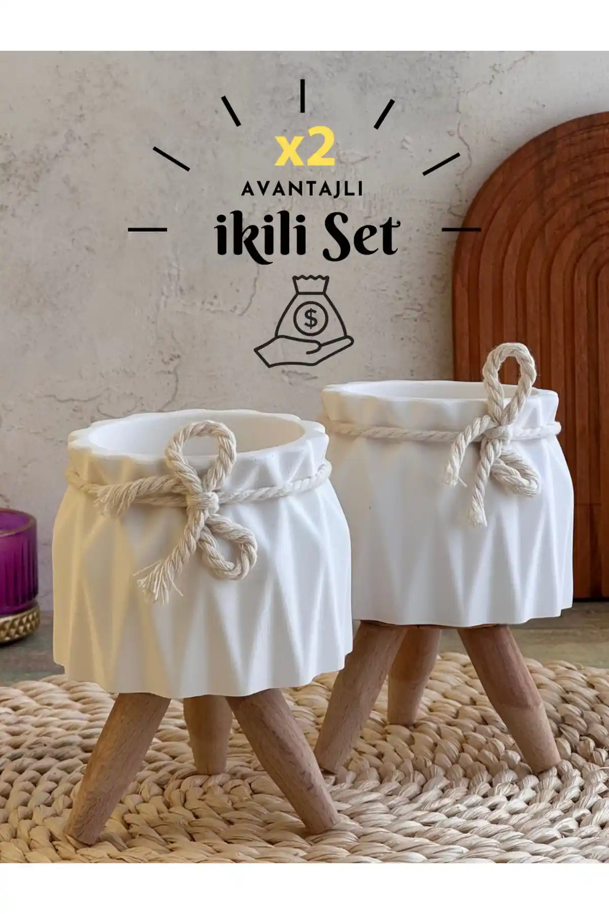 Serengeti Dekor Saksı: Modern ve Şık İç Mekan Bitki Sunumu için Idealdir