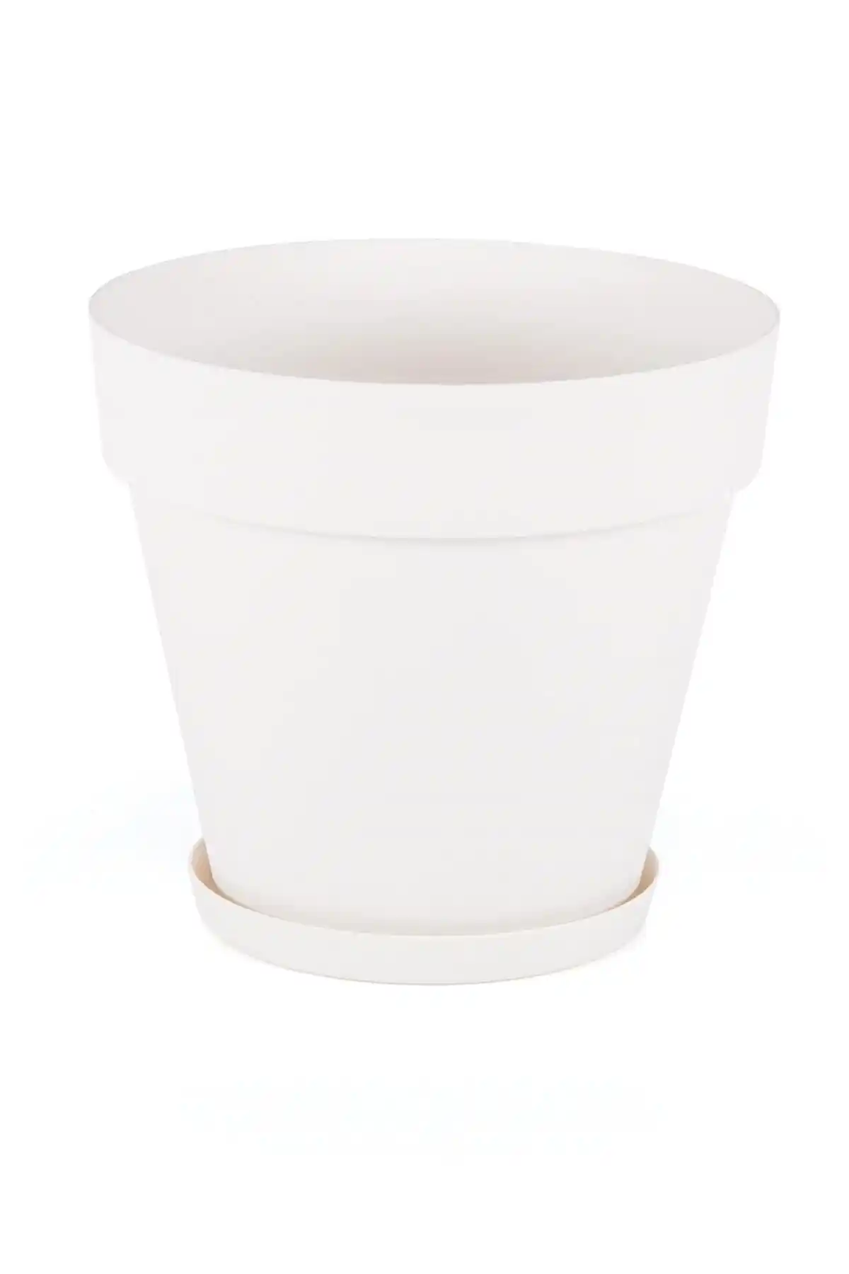 Serinova Yalı Saksı 1,7 Litre Kırık Beyaz Modern Dekorasyon ve Dayanıklı Tasarım