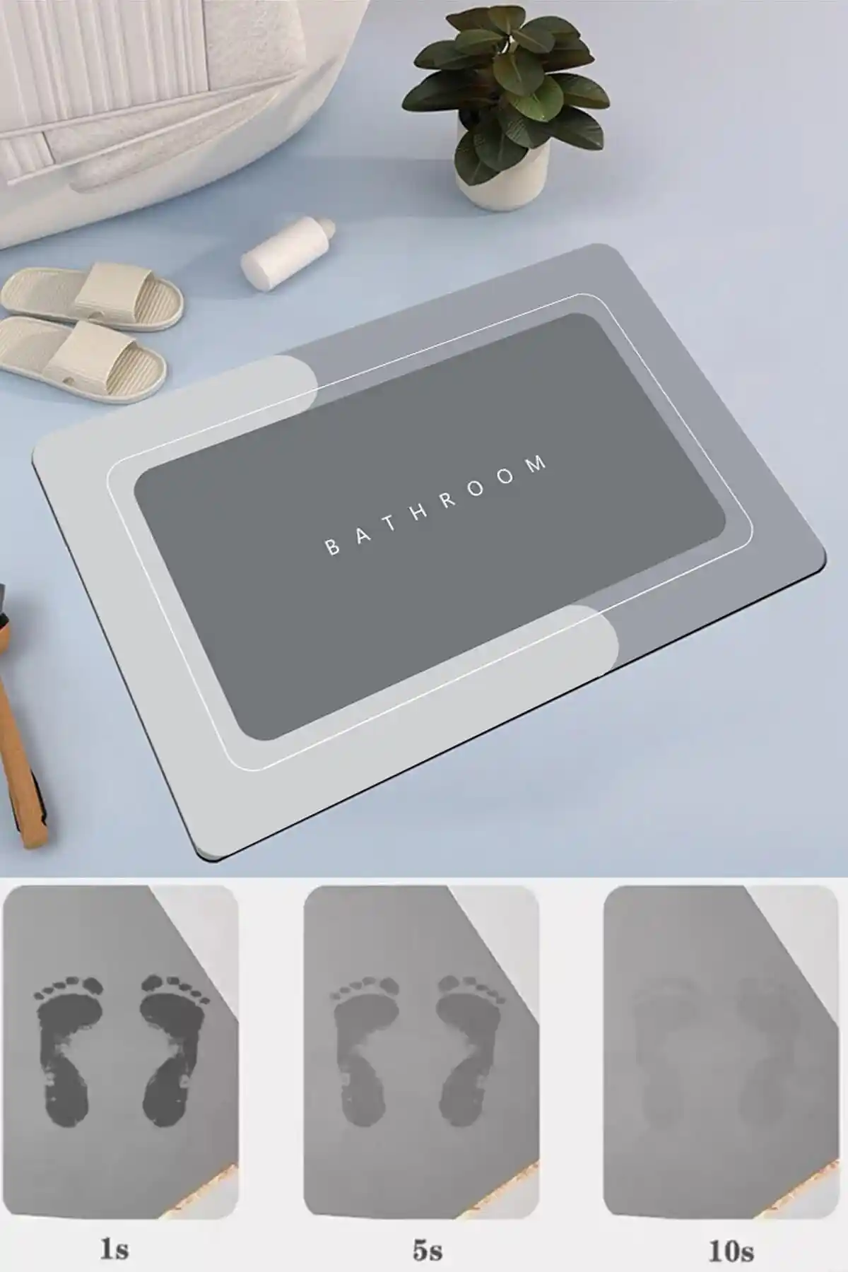 Sihirli Mop Banyo Paspası Karşılaştırması 40x60cm ve 40x120cm Boyut Seçenekleri