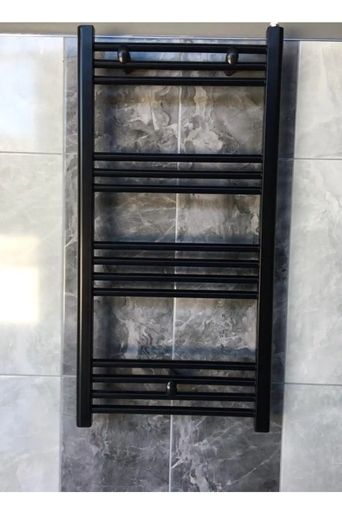 ŞİMAŞ HAVLUPAN 500x1000 Siyah 14 Borulu Modern Banyo Isıtıcı ve Havlupan