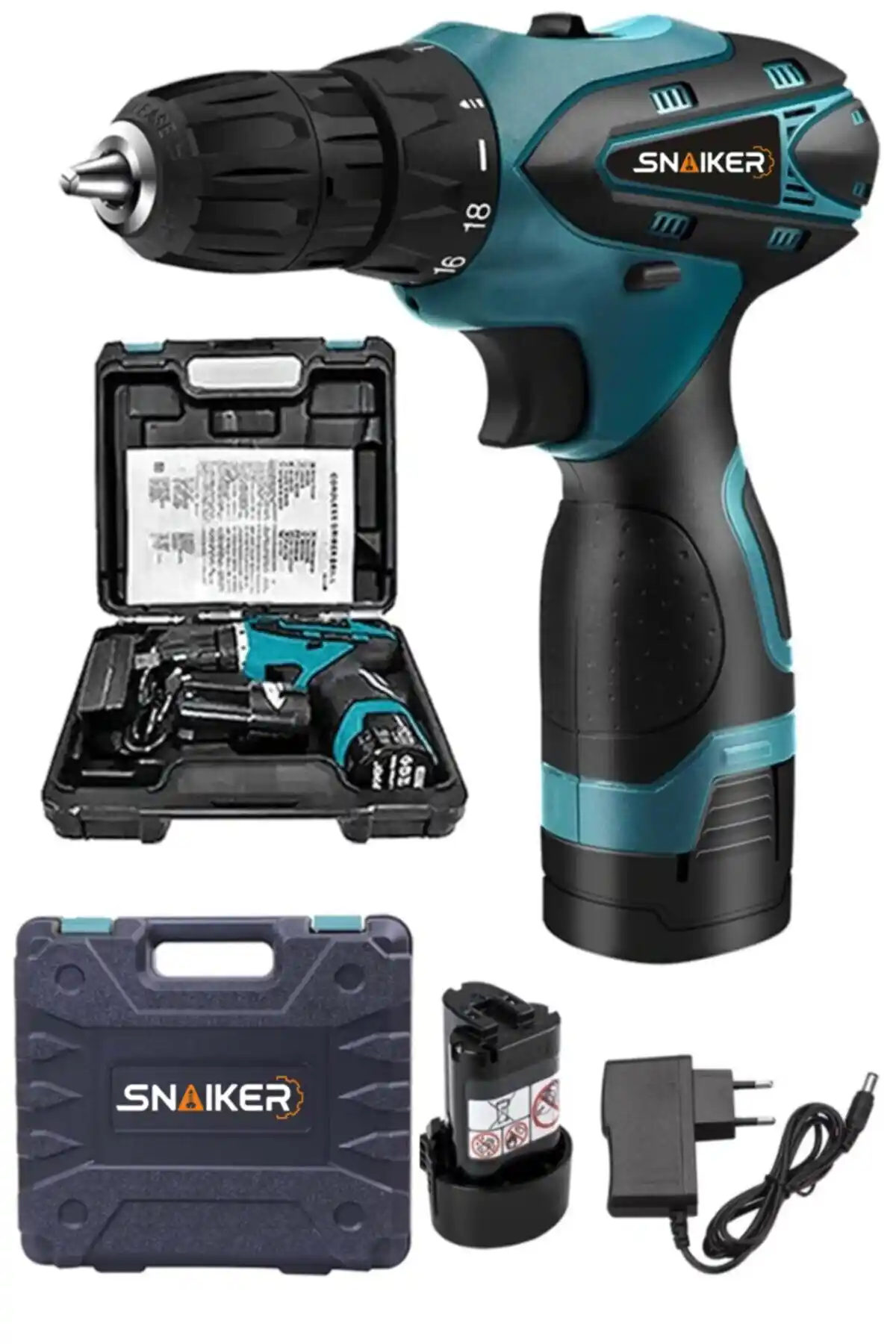 Snaiker Titan Serisi 12 V Çift Akülü Vidalama Matkap: Güçlü Performans ve Dayanıklılık