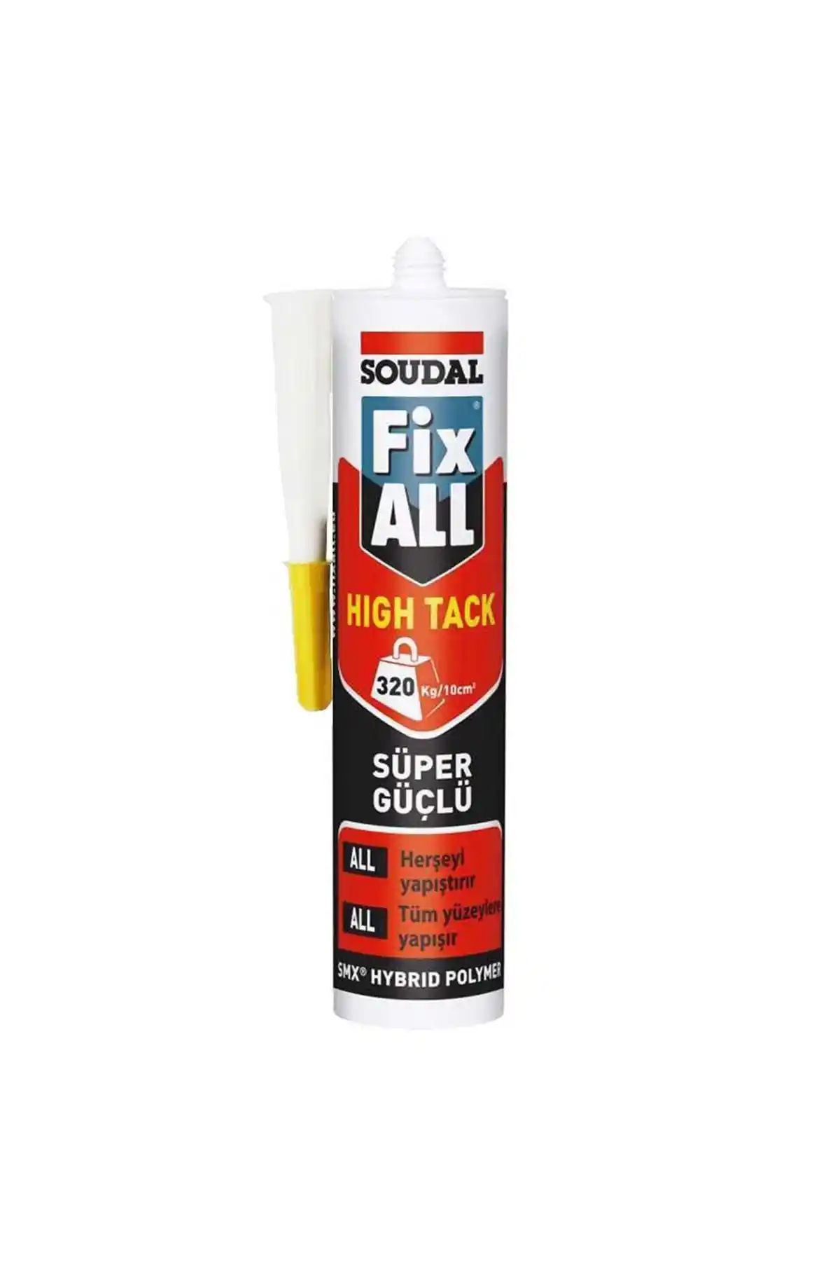 Soudal Fix All High Tack Güçlü ve Dayanıklı Silikon Bazlı Yapıştırıcı 290 ml