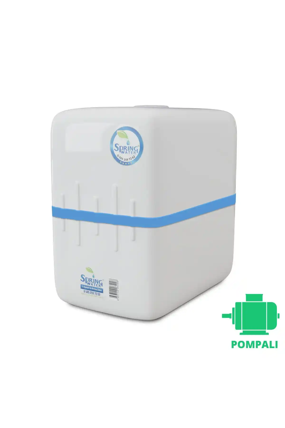 Spring Water 11 Aşamalı Pompalı Su Arıtma Cihazı 12 Litre Kapasiteli ve Kolay Kurulumlu