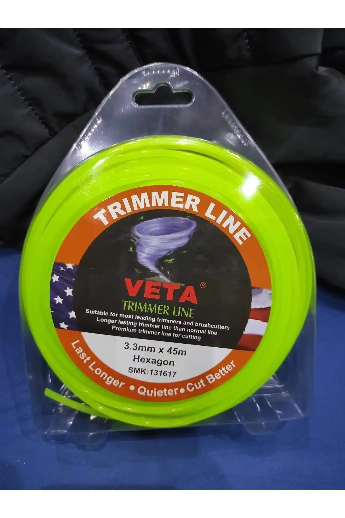 TRİMMER LİNE Motorlu Tırpan Misinası 3.3mm 45 Metre Bahçe ve Tarla Bakımı İçin