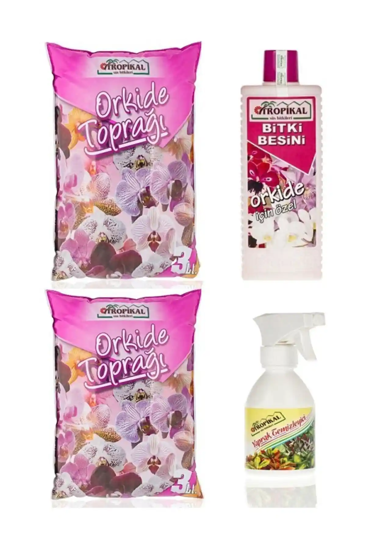 TROPİKAL Çiçek Bakım Seti ile Orkide ve Diğer Bitkilerin Sağlıklı Bakımı İçin Uygun Çözüm