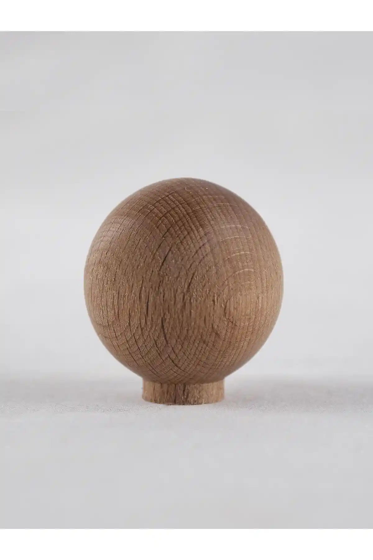 ÜÇER AHŞAP Kayın Ağacından Doğal ve Şık Küre Top Düğme - Mobilya ve Dekorasyon İçin