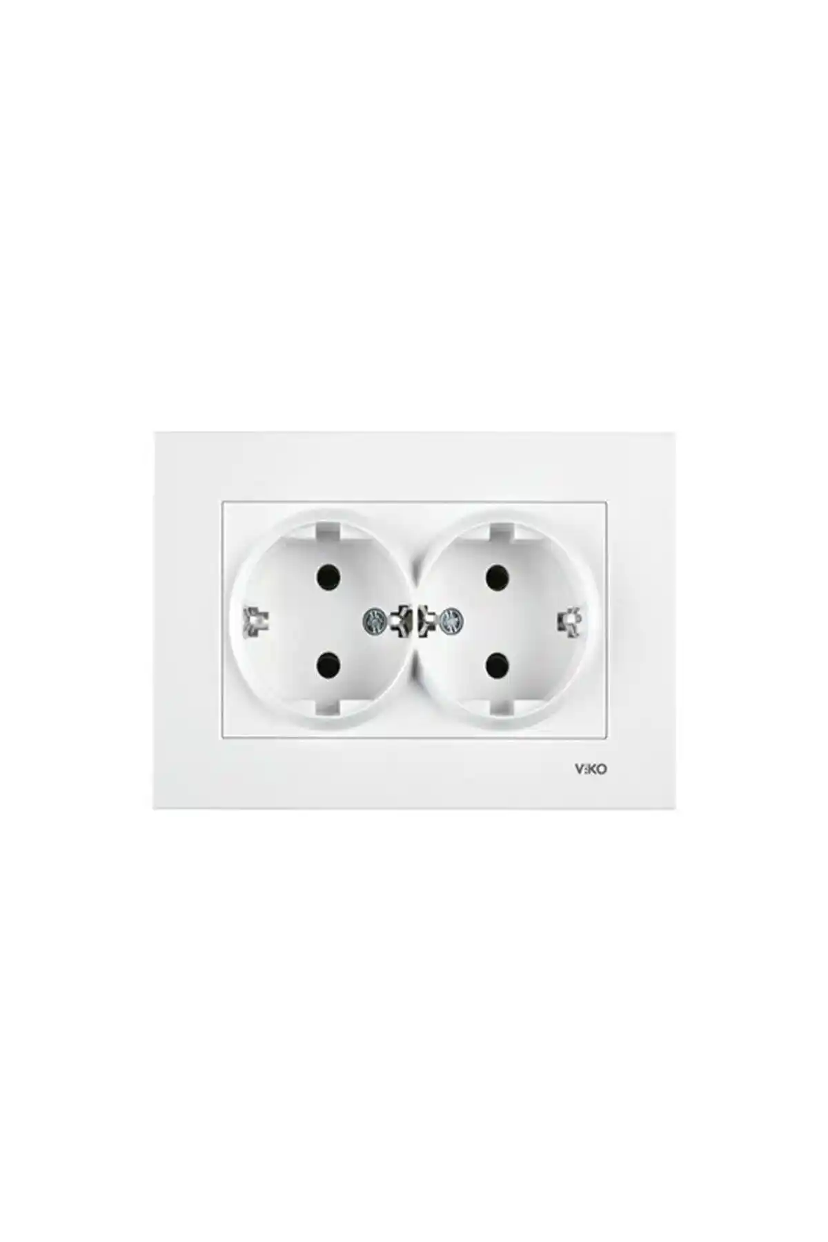 Viko Karre İkili Topraklı Priz Beyaz 90967056 Güvenli ve Estetik Elektrik Çözümü