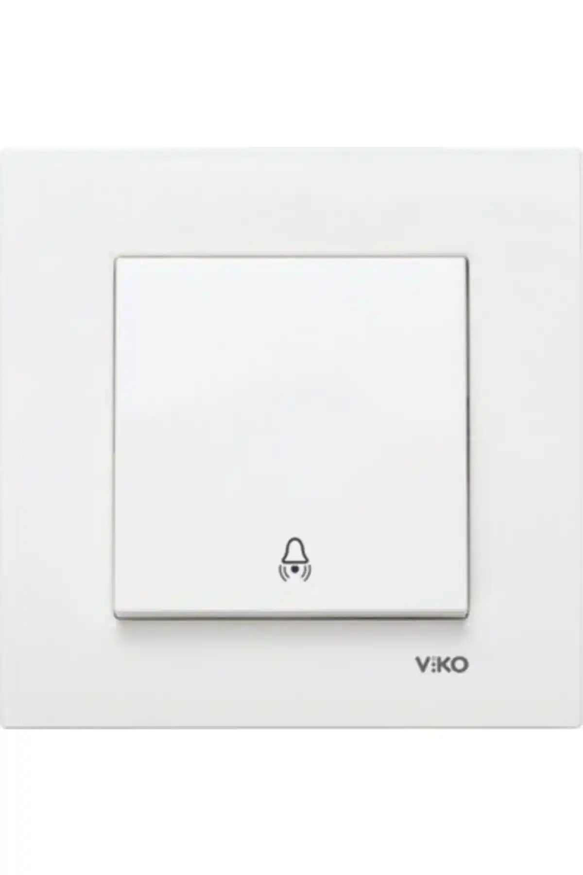 VİKO Karre Zil Anahtar Çerçeveli Beyaz: Modern ve Dayanıklı Elektrik Çözümü