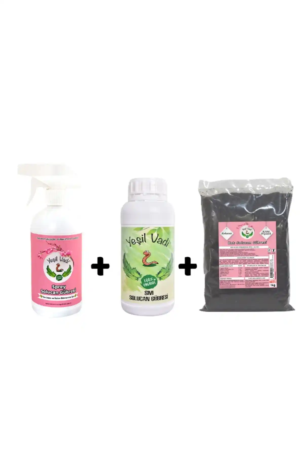 YEŞİLVADİ Organik 3'lü Gübre Seti ile Bitkilerinizi Doğal ve Sağlıklı Büyütün