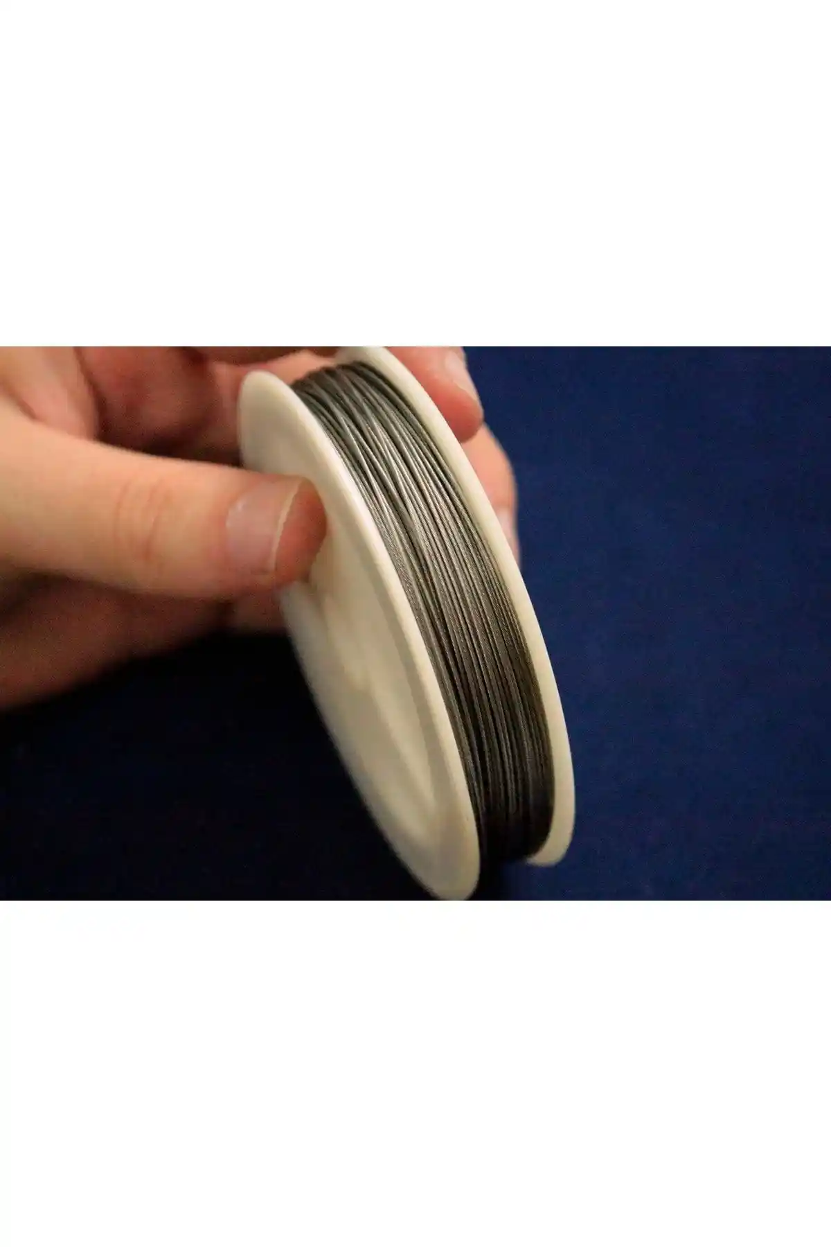 Yfhobi 100 Metre Gri Renk Hayalet Çelik Tel Takı ve El Sanatları İçin Uygun Malzeme