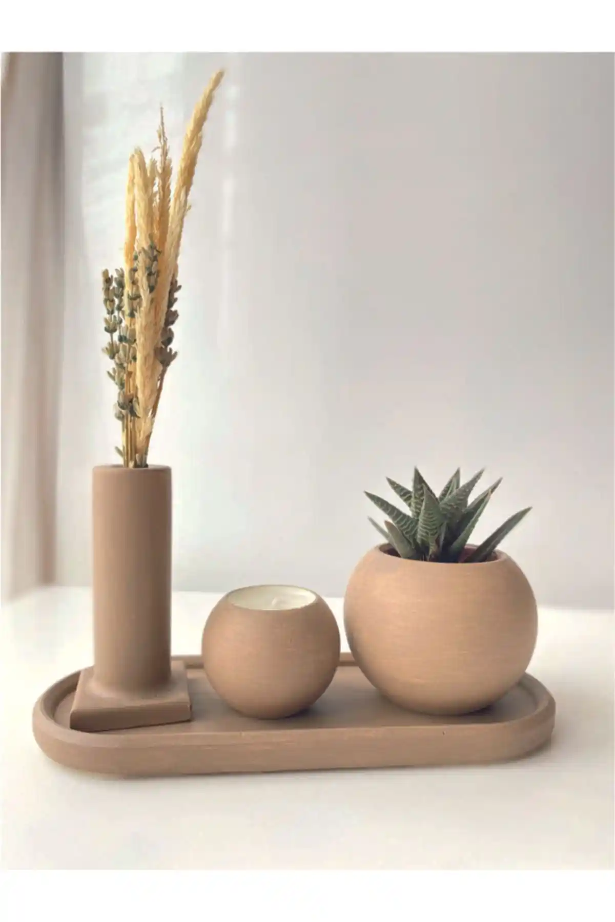 Yk Tekstil ve Dekorasyon Modern Saksı Seti ile İç Mekanlara Şıklık Katın