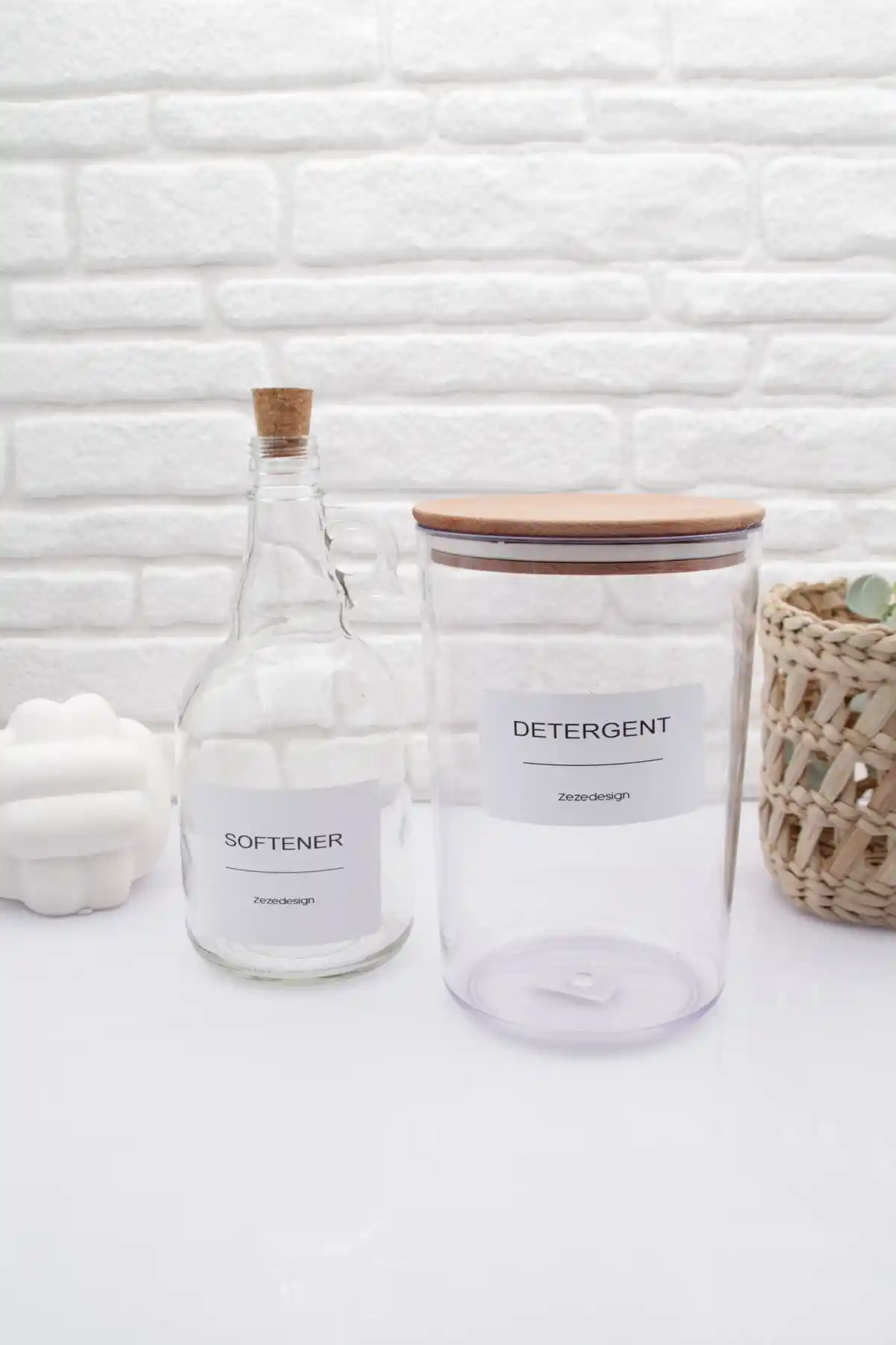 Zezedesing Deterjan Kavanozları Karşılaştırması: Ahşap Kapaklı ve Cam Modellerin Özellikleri