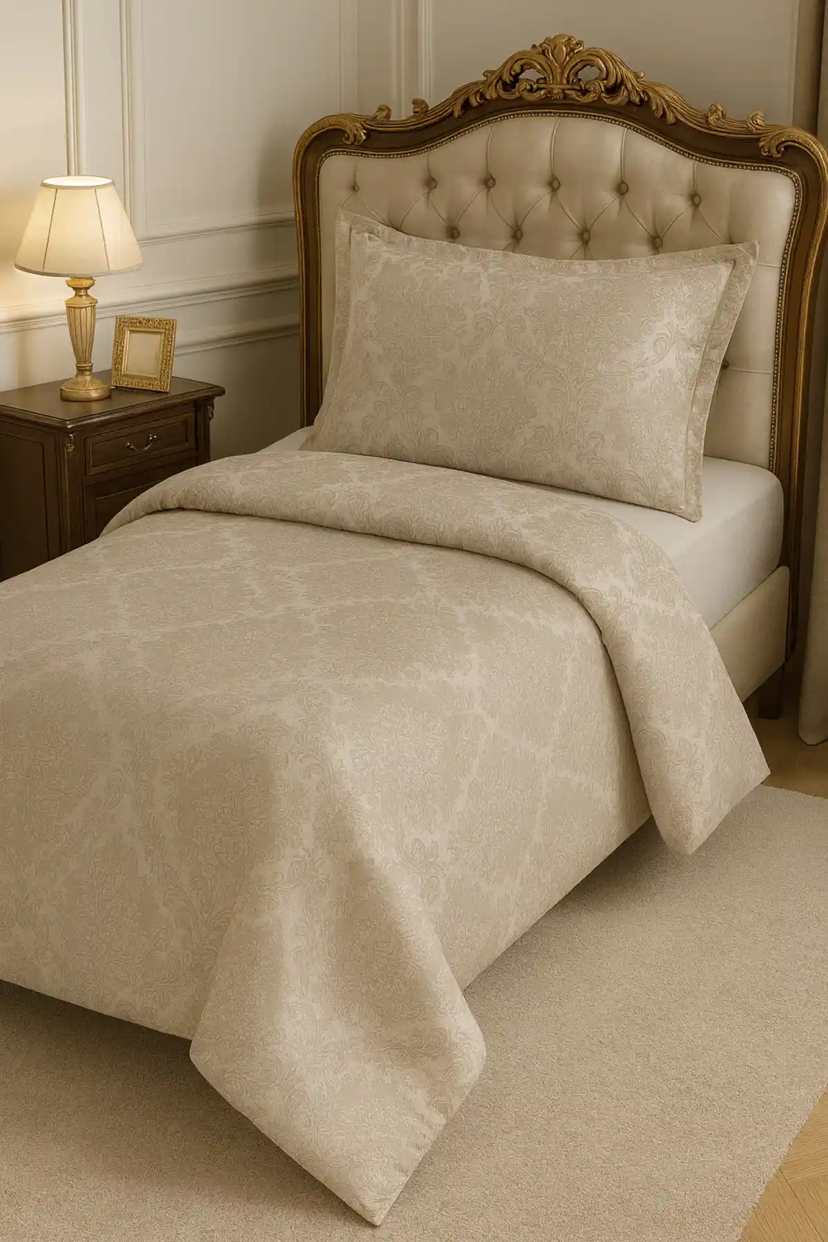 Adella Tek Kişilik Yatak Örtüsü Şıklık ve Dayanıklılığı Bir Arada Sunar