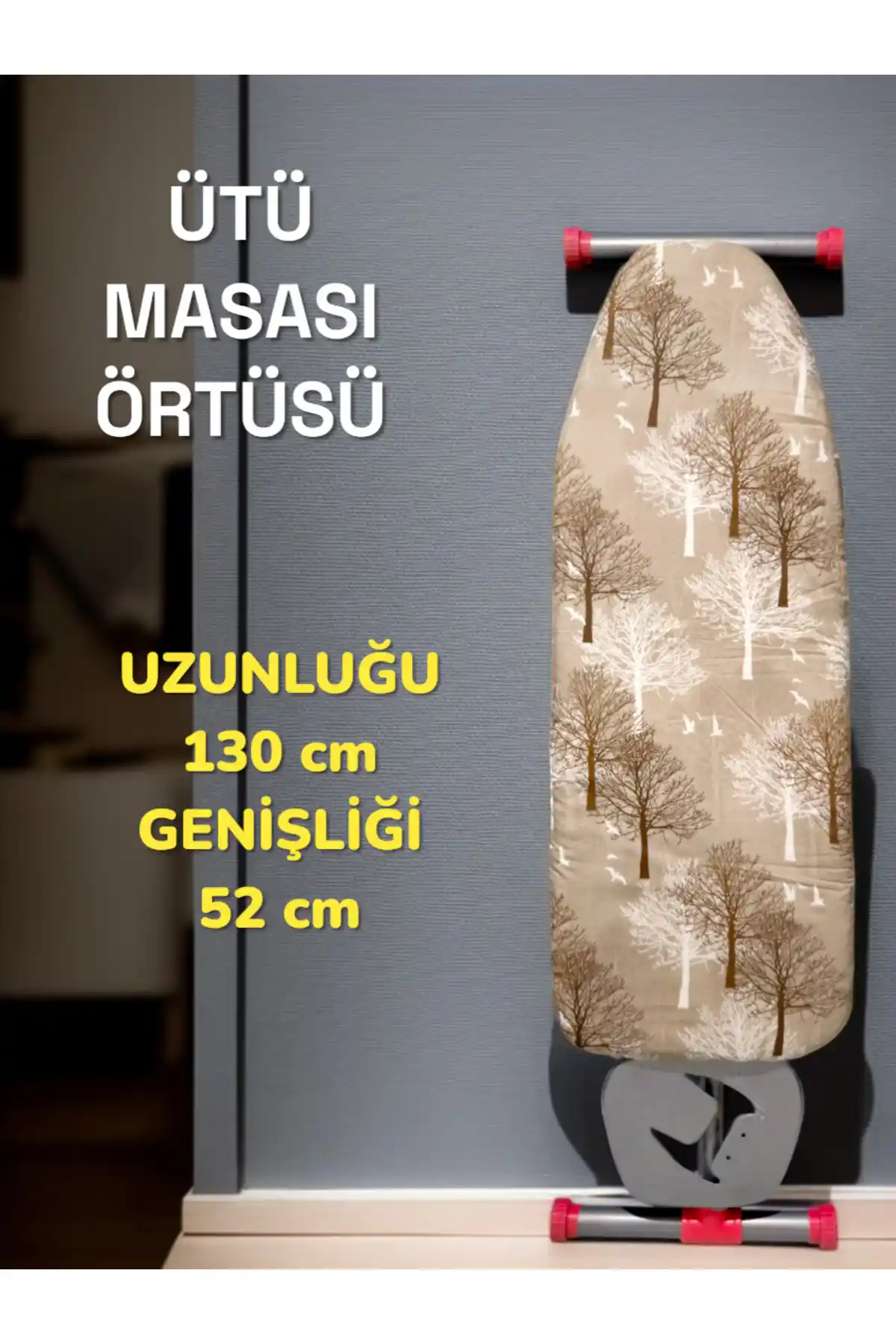 AK LALE Lastikli Isıya Dayanıklı Lüks Ütü Masası Örtüsü: Dayanıklı ve Estetik Çözüm