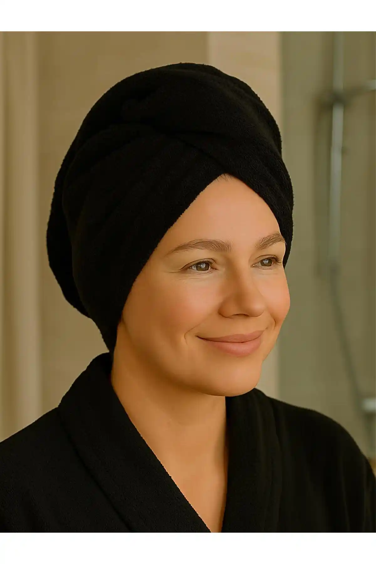 Ender Home DreamSoft Düğmeli Saç Kurulama Bonesi Yüksek Emicilik ve Konfor Sağlar