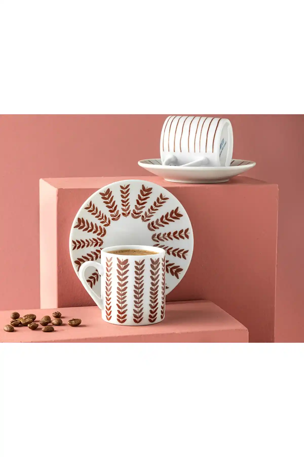 English Home Enda Porselen 2'li Kahve Fincan Takımı Modern ve Şık Tasarım