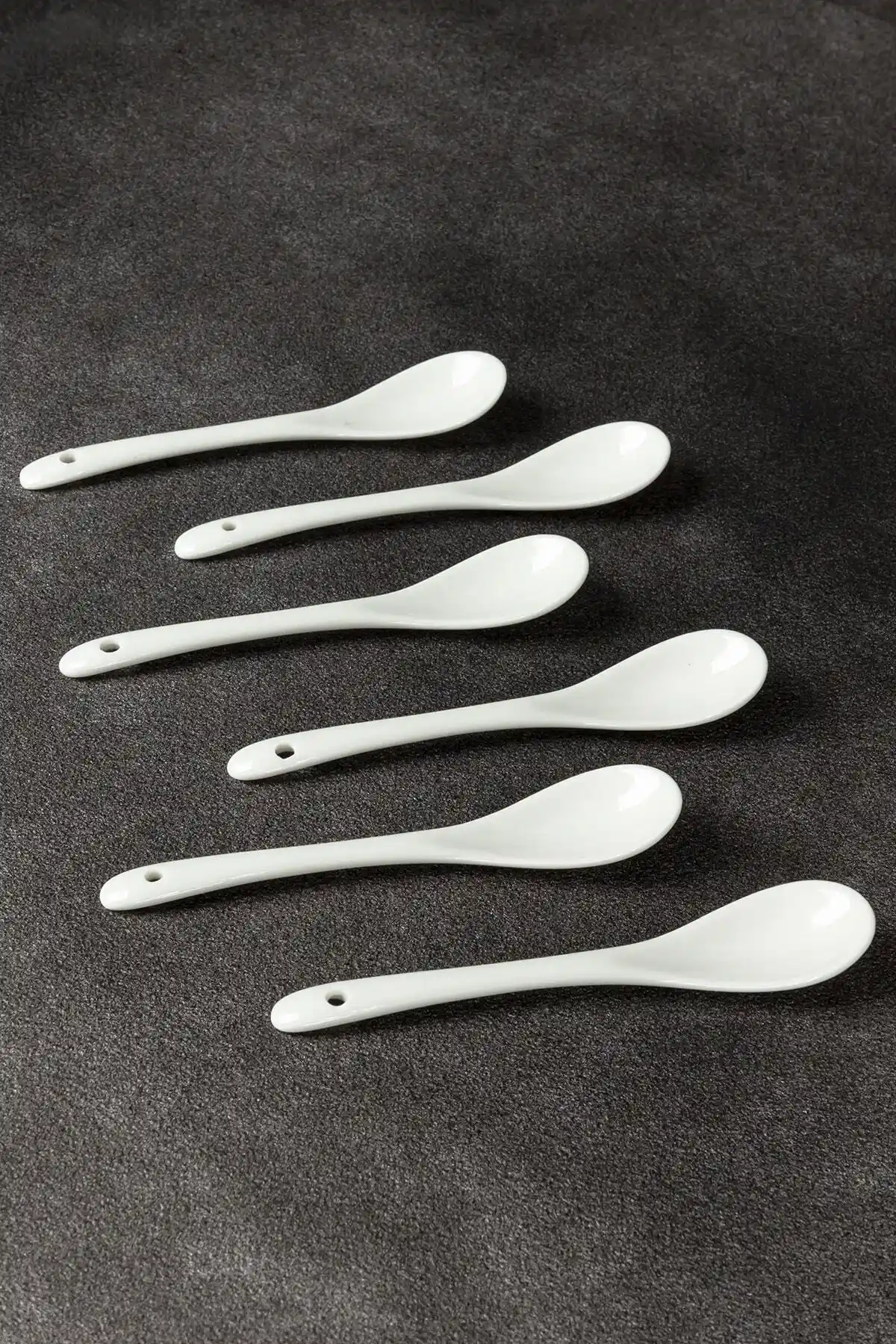 Genel Markalar 6'lı Porselen Lüx Çay ve Tatlı Kaşığı Seti - Şık ve Dayanıklı Tasarım