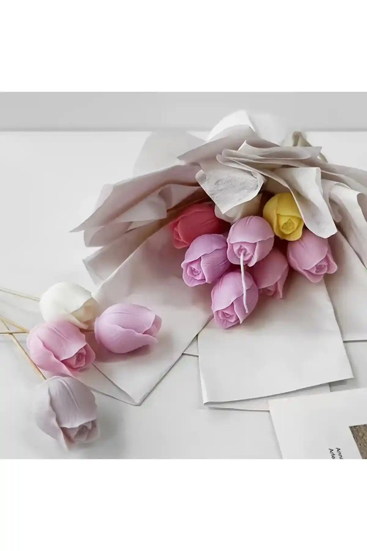 HogART Tasarım Lale Mum ve Beton Silikon Kalıp: Estetik ve Dayanıklı Dökmek İçin Uygun