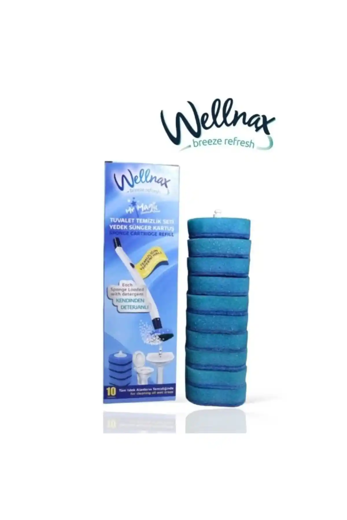 Kullan At Süngerli Tuvalet Temizleme Yedek Başlıkları - Hijyenik ve Pratik Çözüm