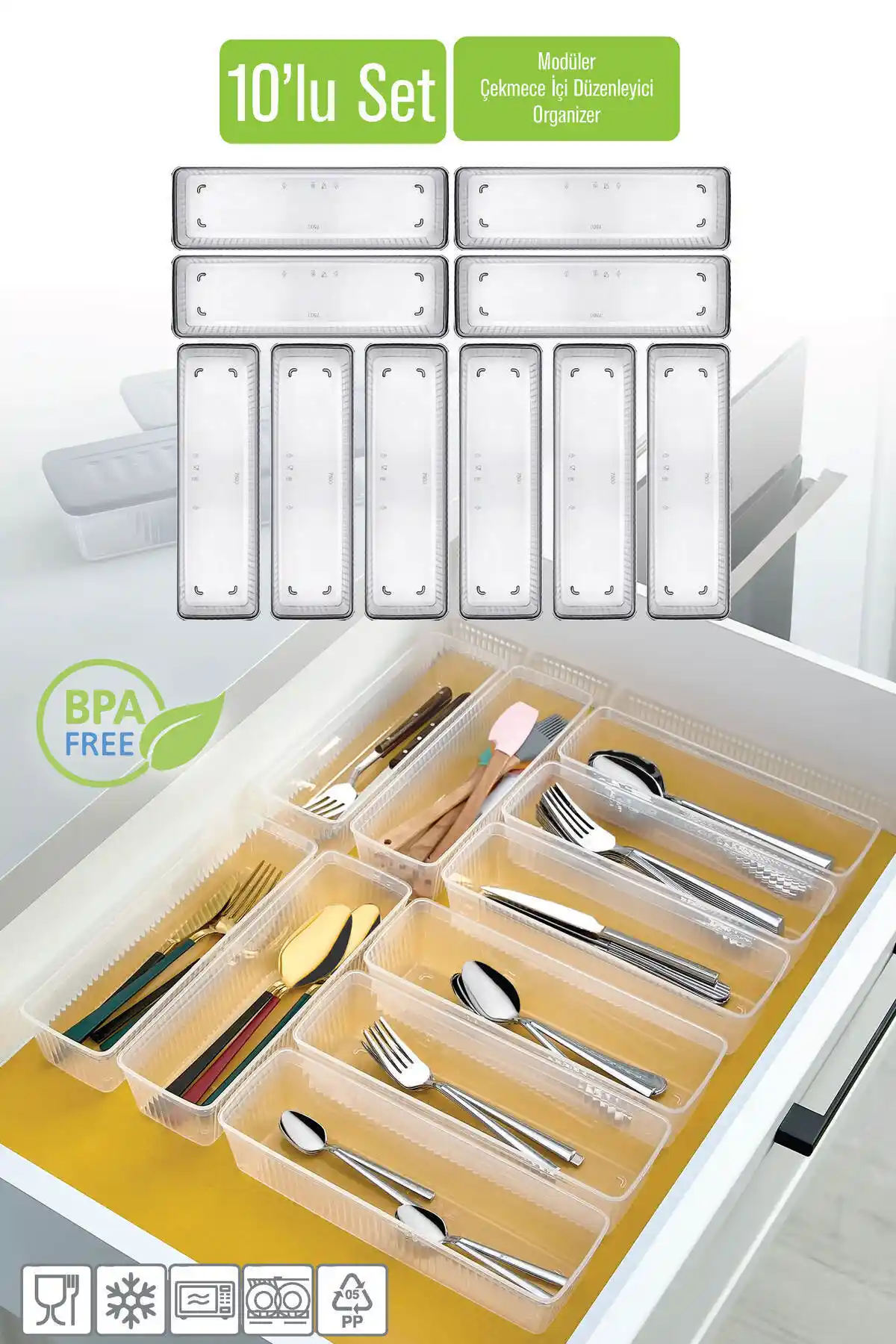 Vigentino 10’lu Modüler Kaşıklık Seti ile Mutfak Düzeninizi Geliştirin